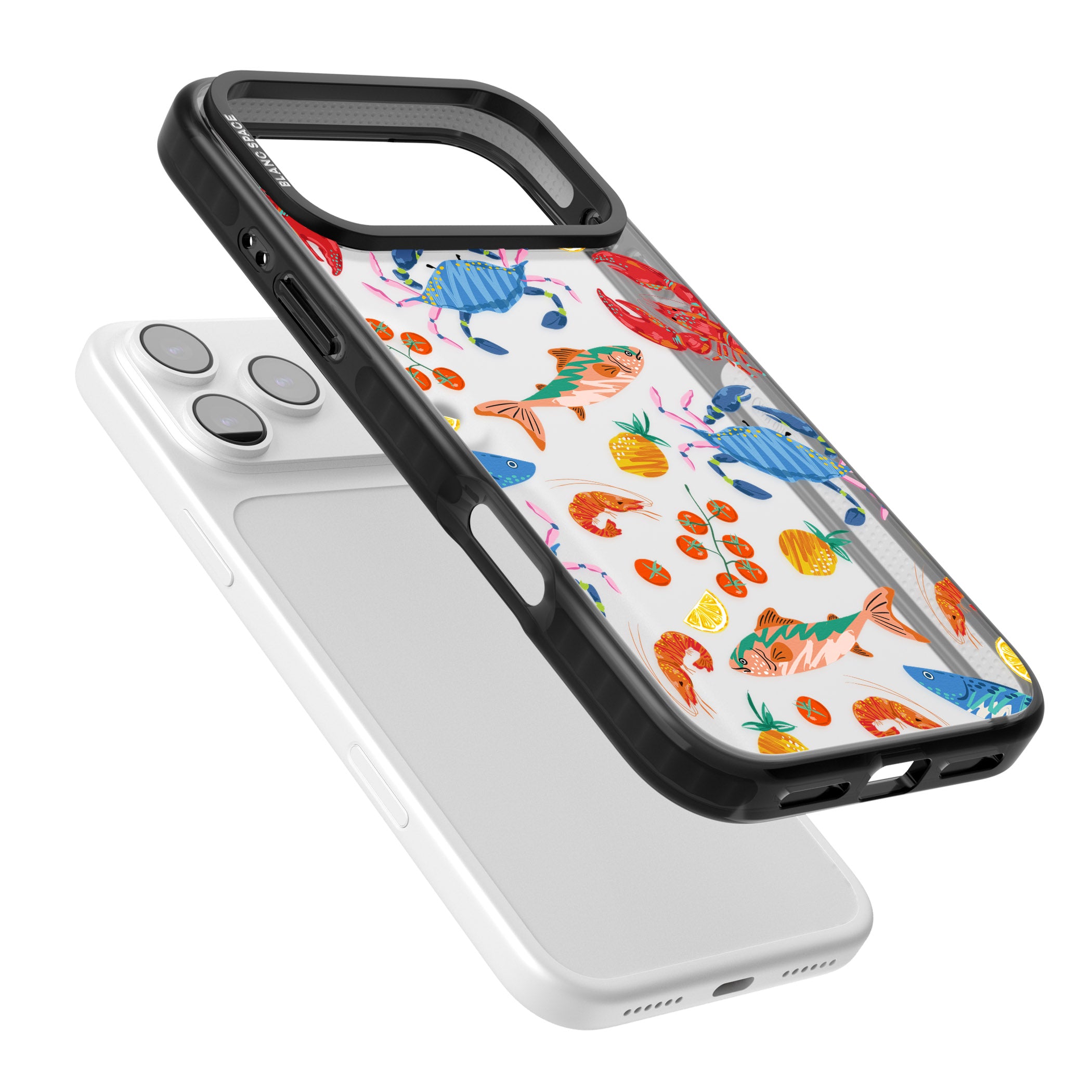 Vibrant Sealife iPhone 17 Pro Impact Black Phone Case Colours