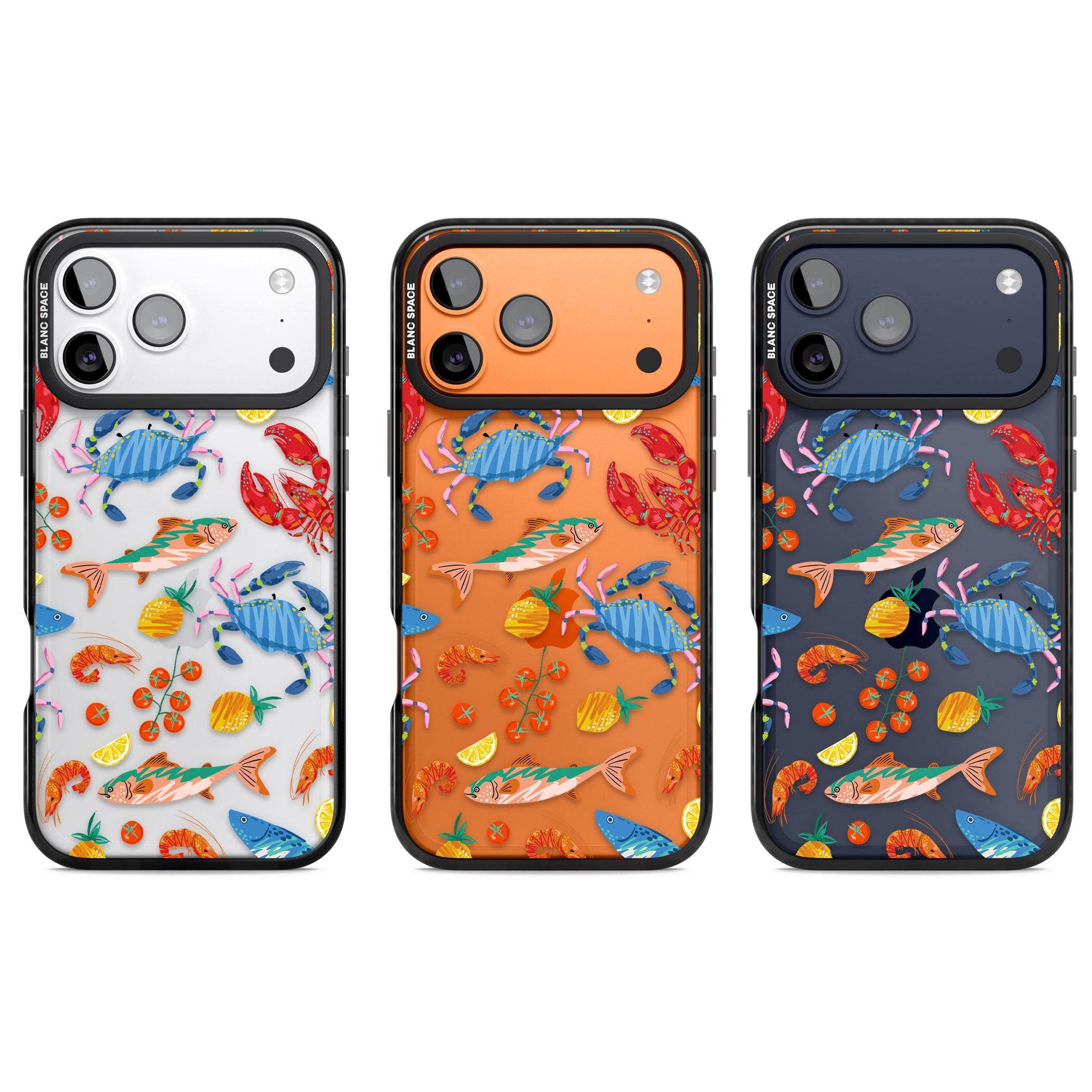 Vibrant Sealife iPhone 17 Pro Impact Black Phone Case APT Impact Protection