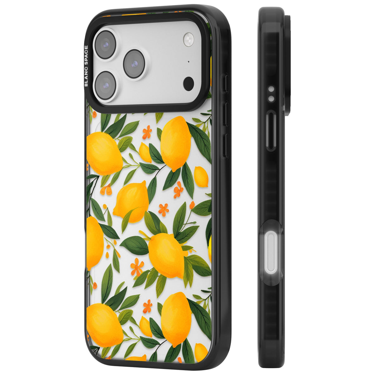 Lemon Grove iPhone 17 Pro Max Impact Black Phone Case side