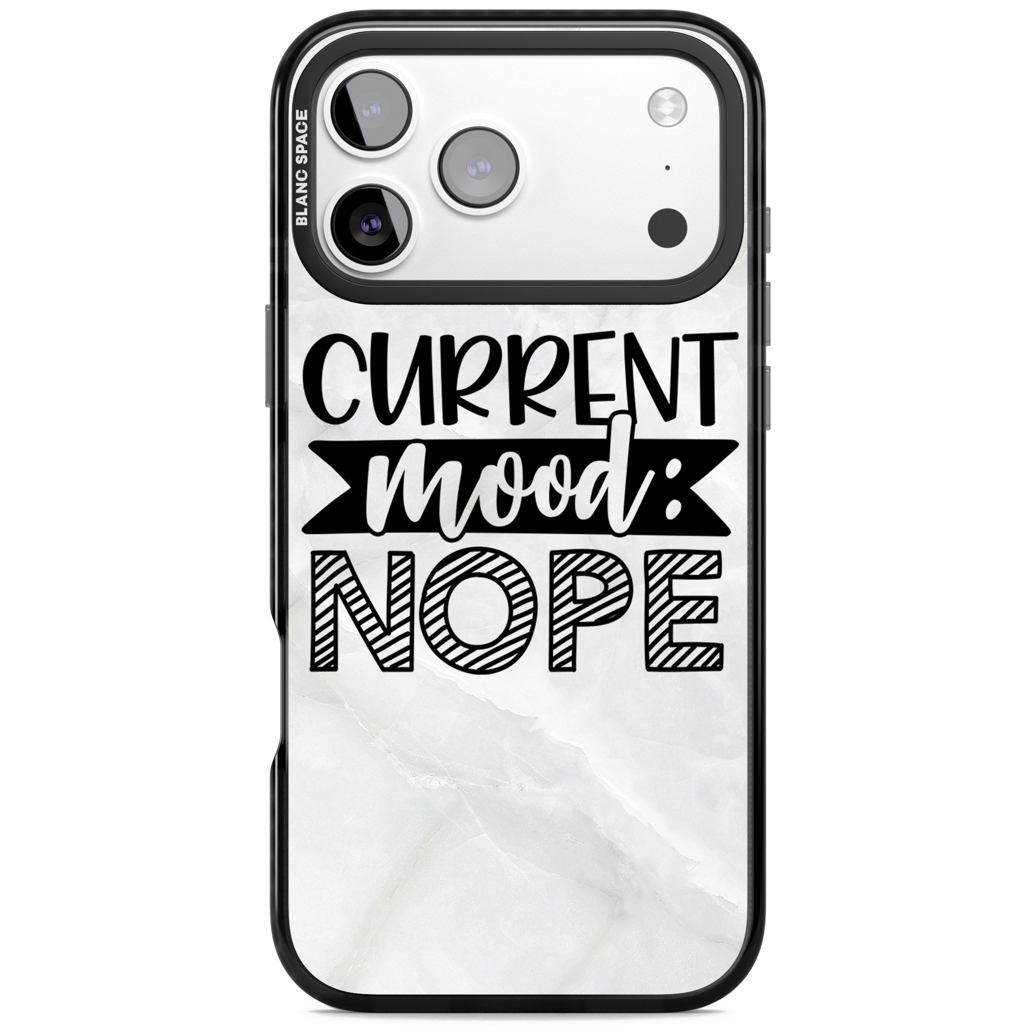 Current Mood Nope iPhone 17 Pro Impact Black Phone Case