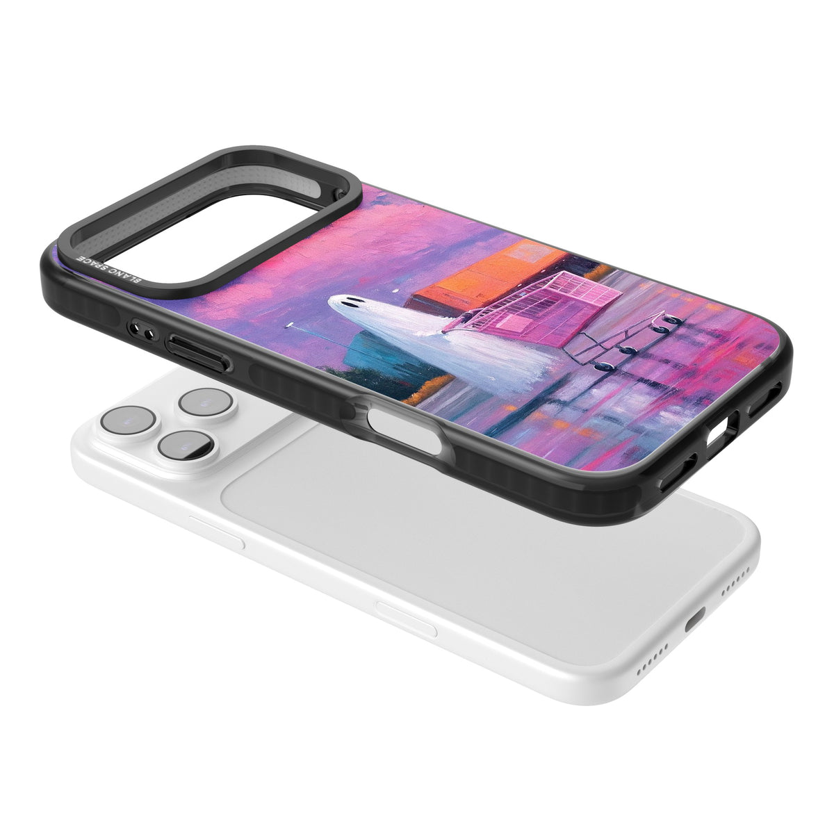 A Ghost's Errand iPhone 17 Pro Max Impact Black Phone Case angled