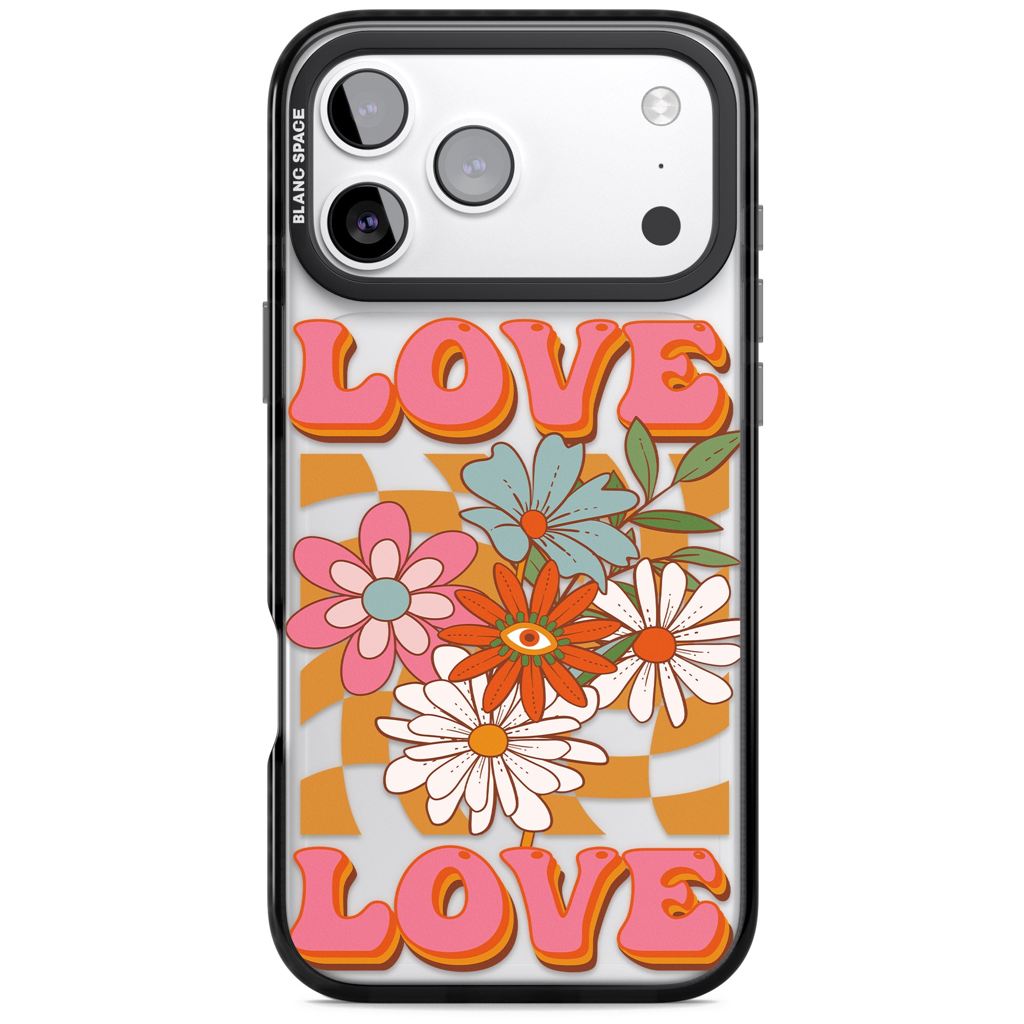 Love Bloom iPhone 17 Pro Impact Black Phone Case