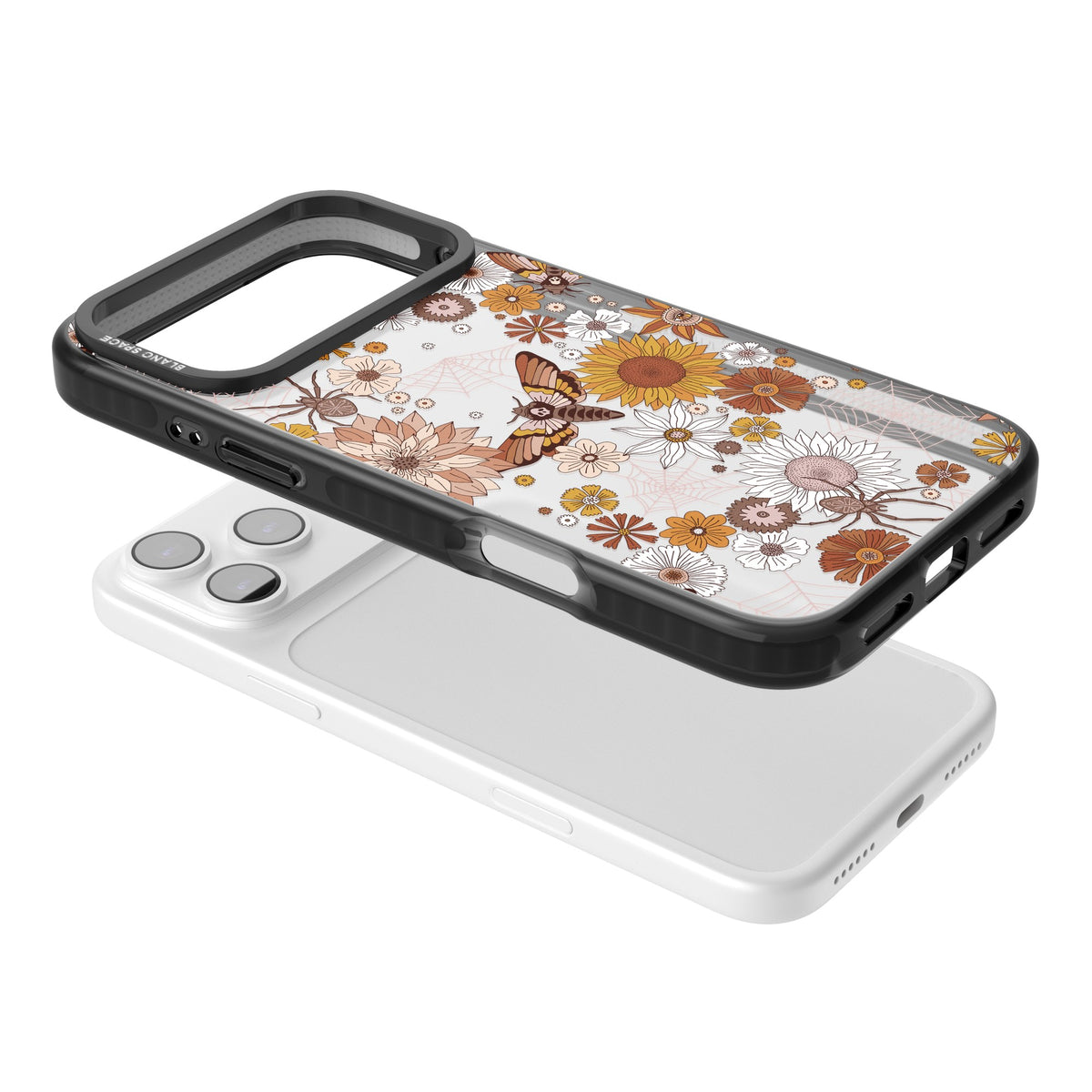 Halloween Wildlife iPhone 17 Pro Max Impact Black Phone Case angled