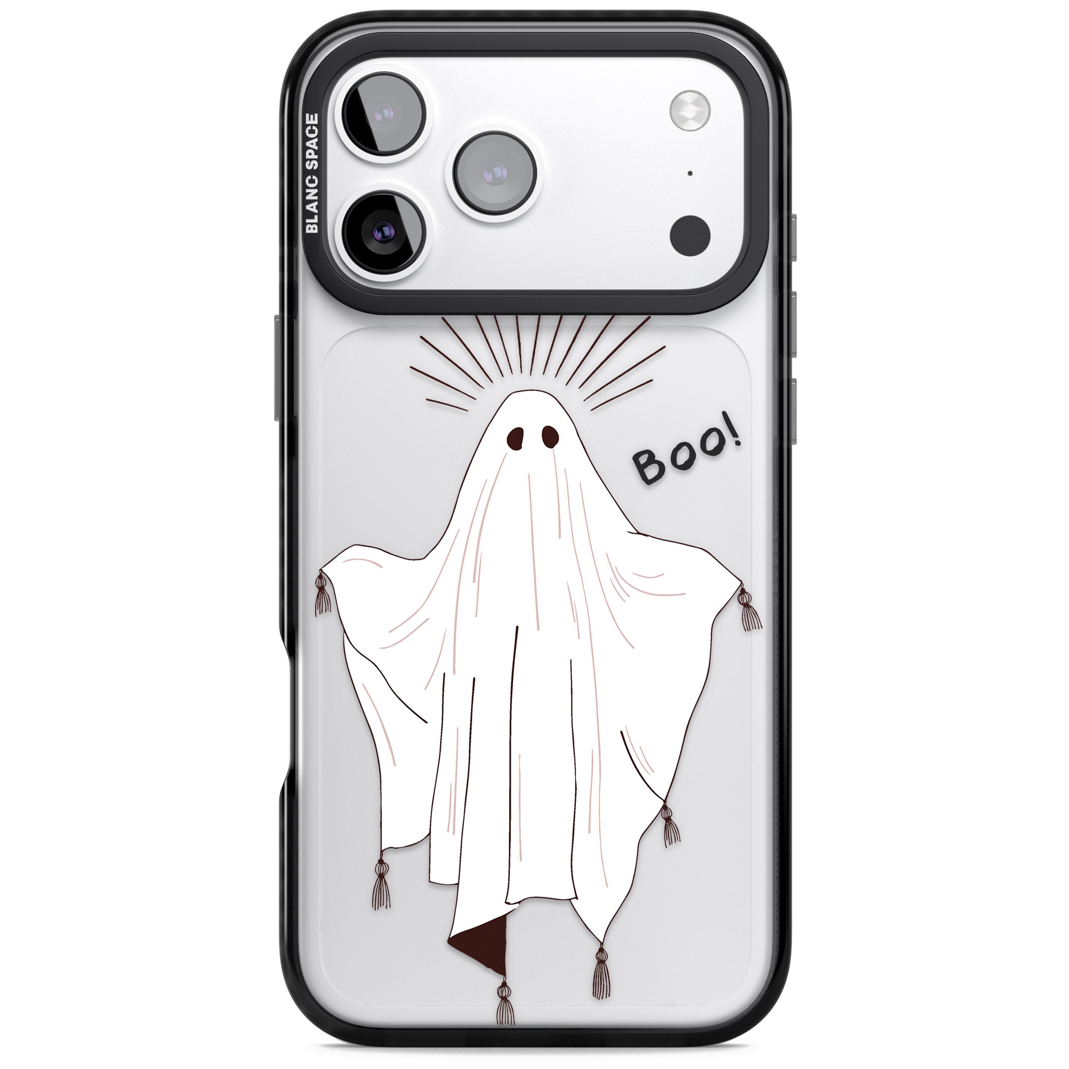 Boo! iPhone 17 Pro Impact Black Phone Case