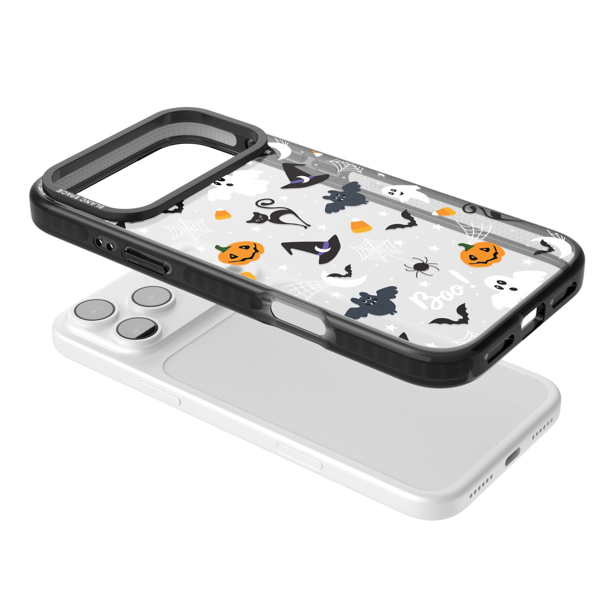 Halloween Mix iPhone 17 Pro Max Impact Black Phone Case angled