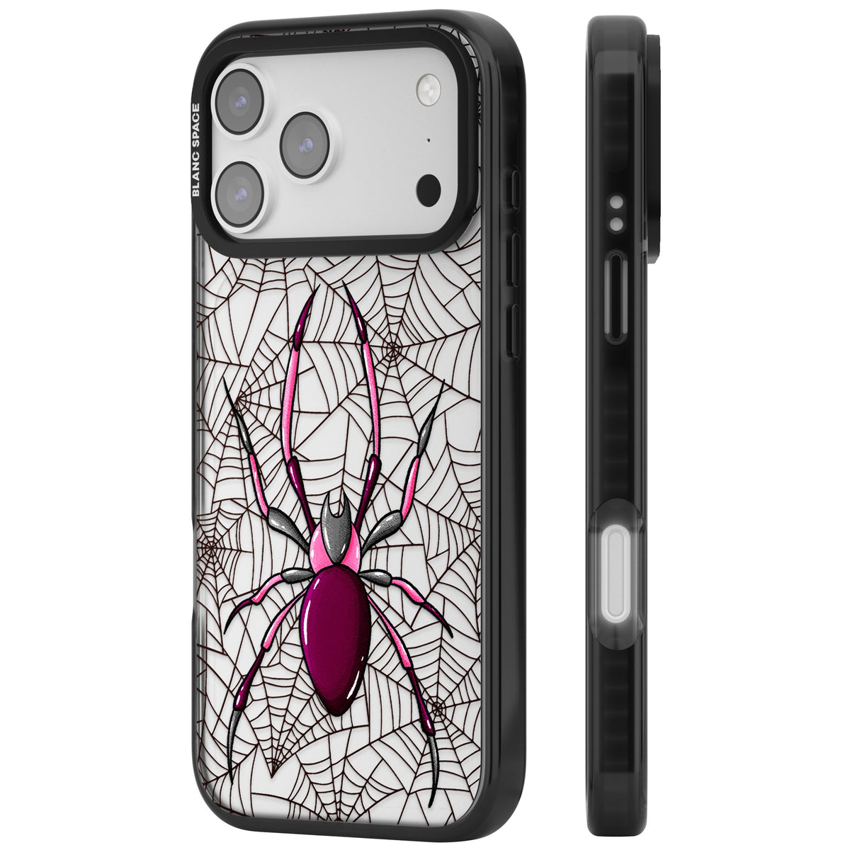 Arachnophobia iPhone 17 Pro Max Impact Black Phone Case side
