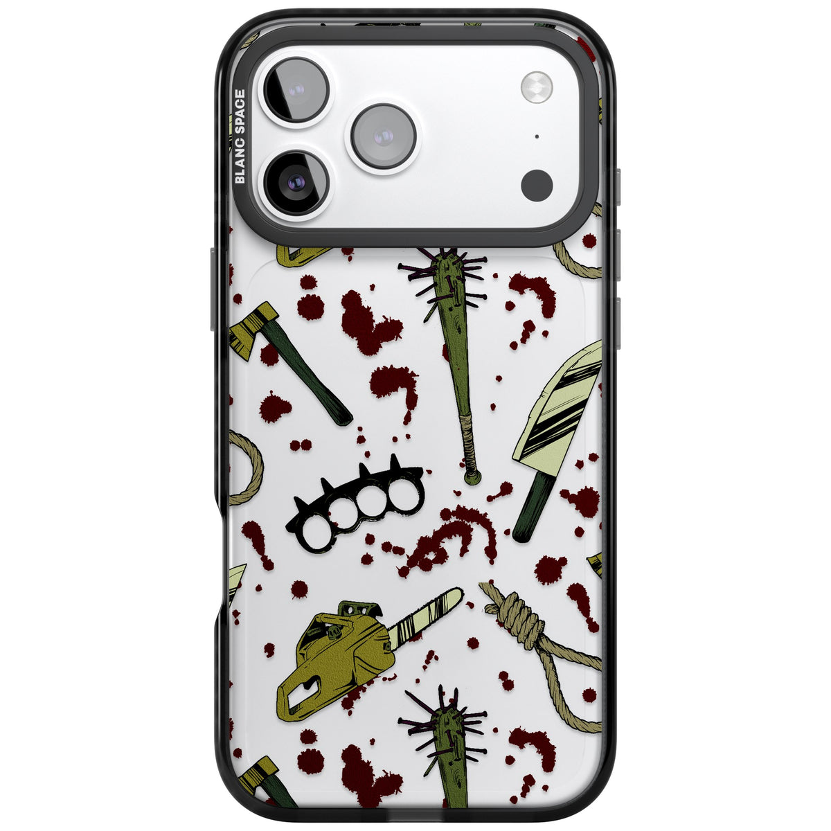Movie Massacre iPhone 17 Pro Max Impact Black Phone Case front