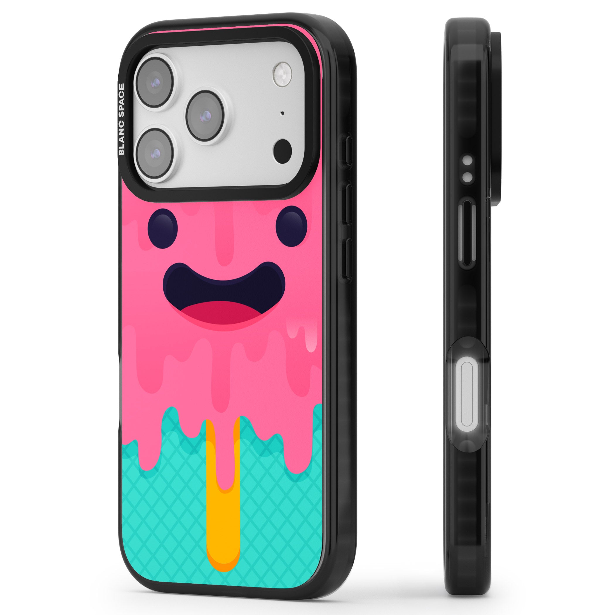 Ice Lolly iPhone 17 Pro Impact Black Phone Case Side Profile