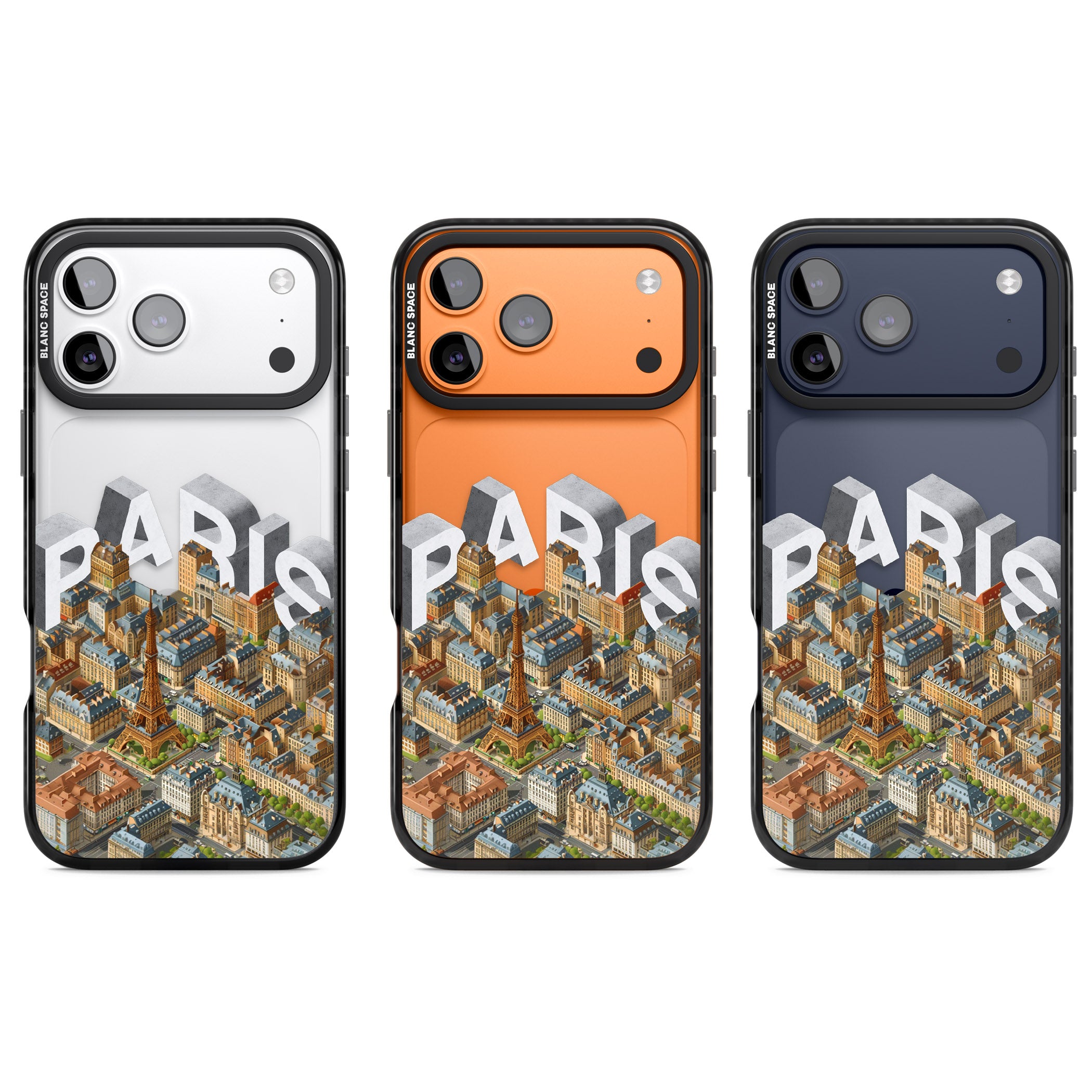 Paris iPhone 17 Pro Impact Black Phone Case APT Impact Protection