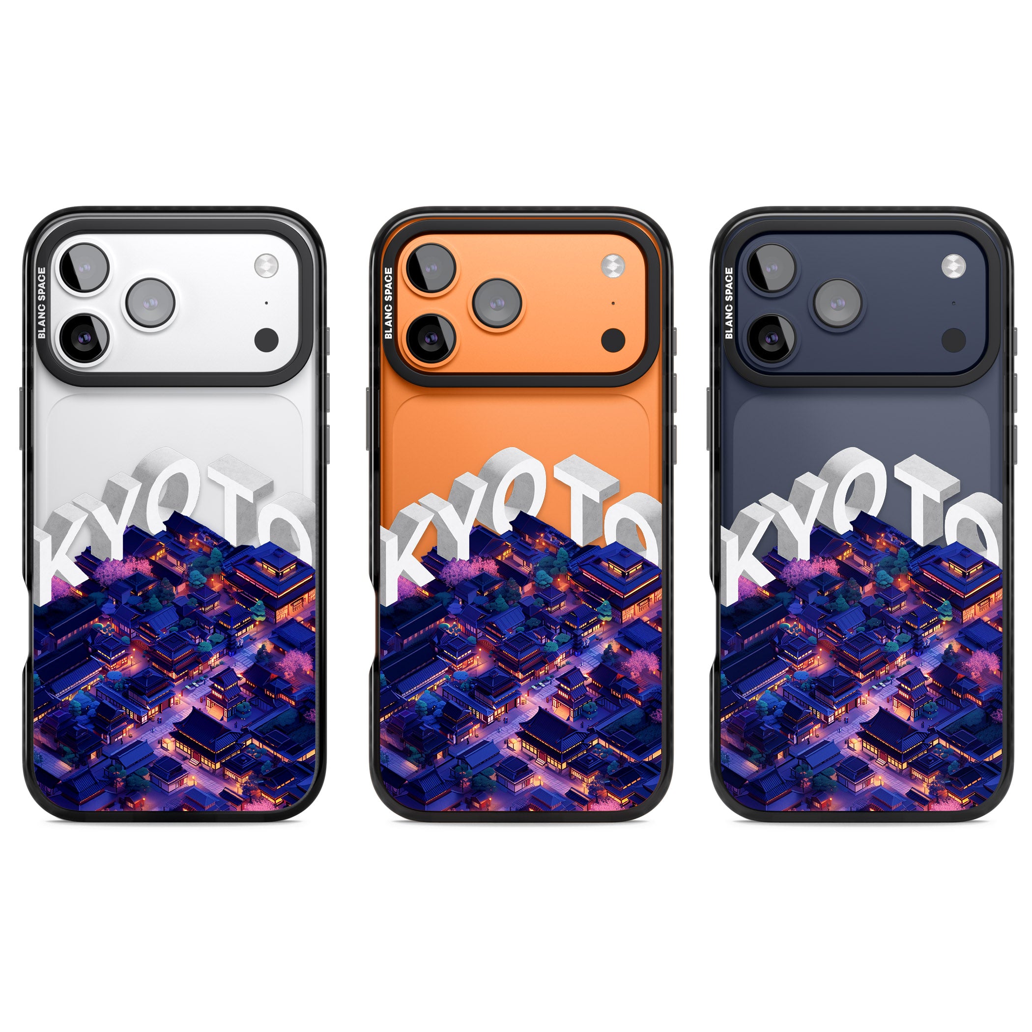 Kyoto iPhone 17 Pro Impact Black Phone Case APT Impact Protection