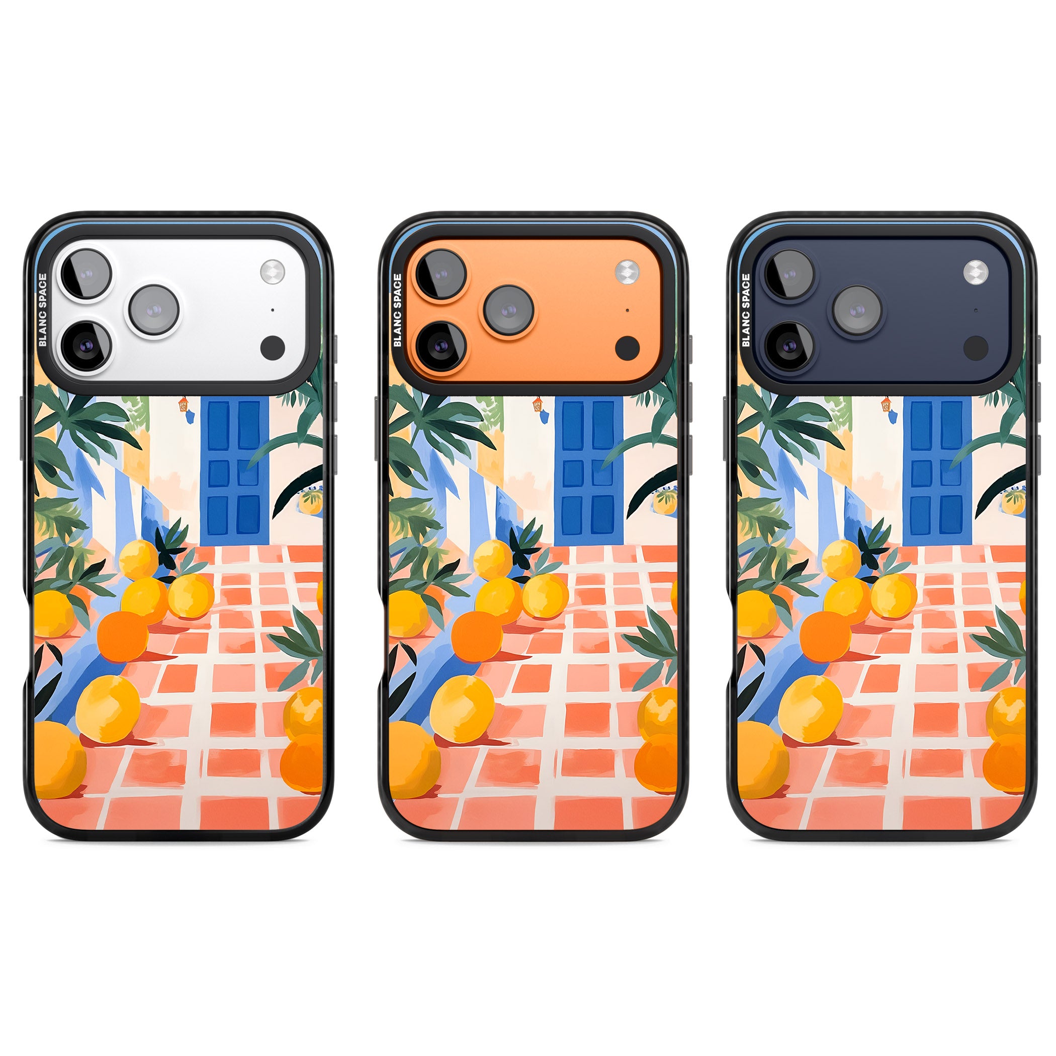 Greek Courtyard iPhone 17 Pro Impact Black Phone Case APT Impact Protection