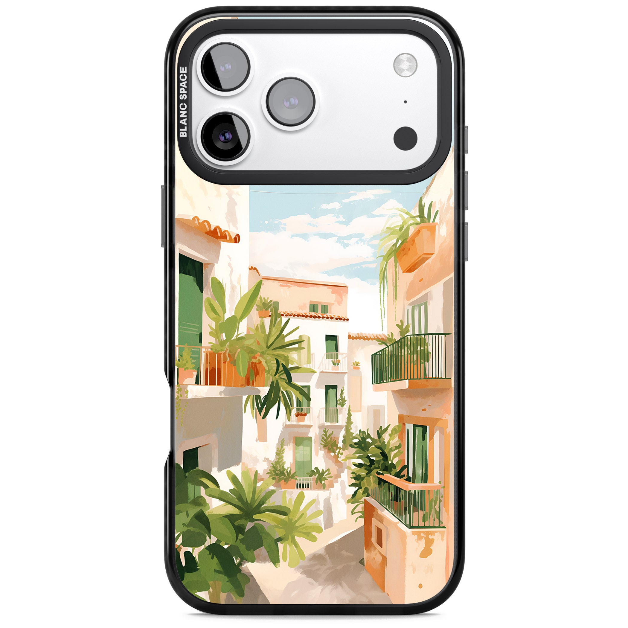 Tuscan Balconies iPhone 17 Pro Impact Black Phone Case