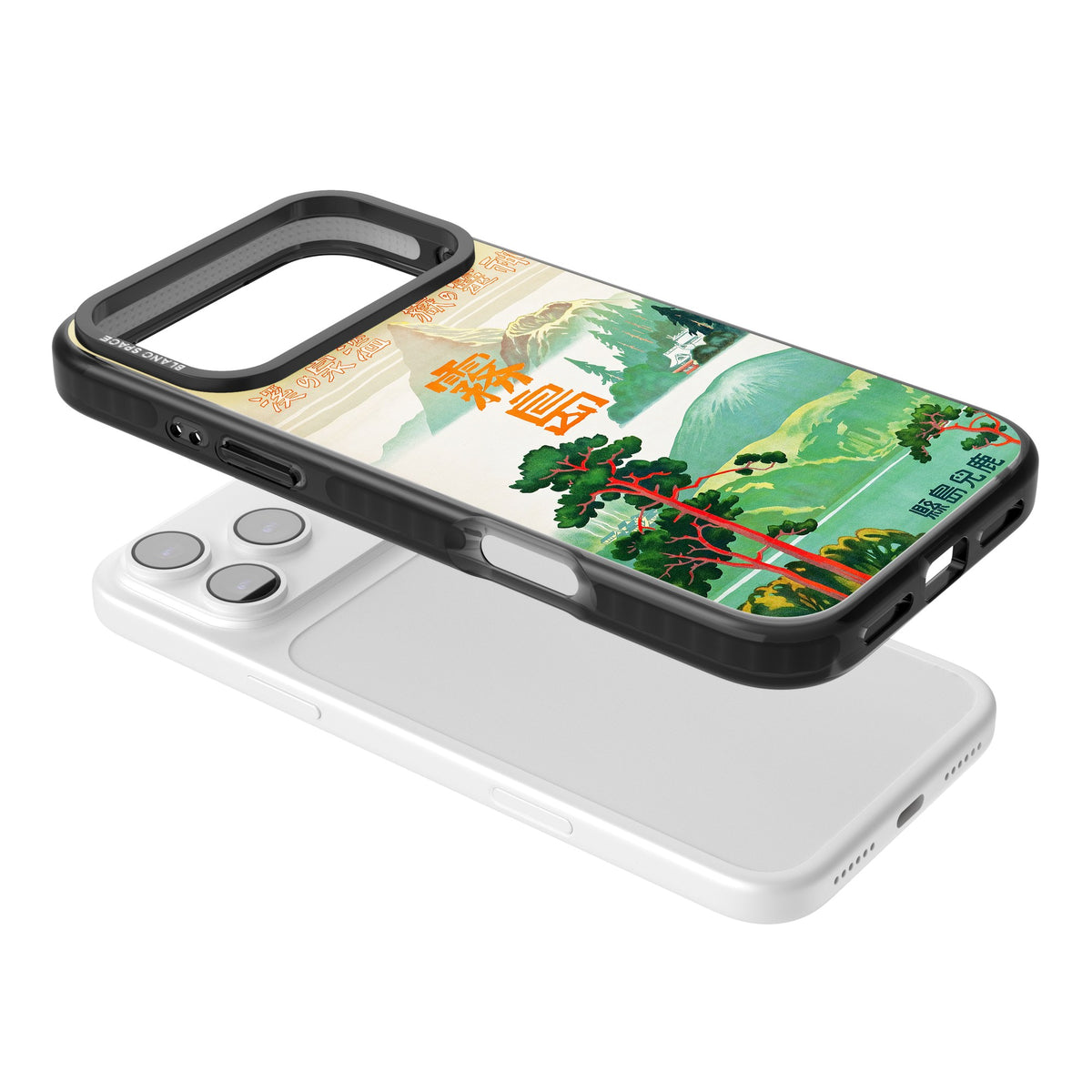 Japan Travel Poster (1930s) iPhone 17 Pro Max Impact Black Phone Case angled