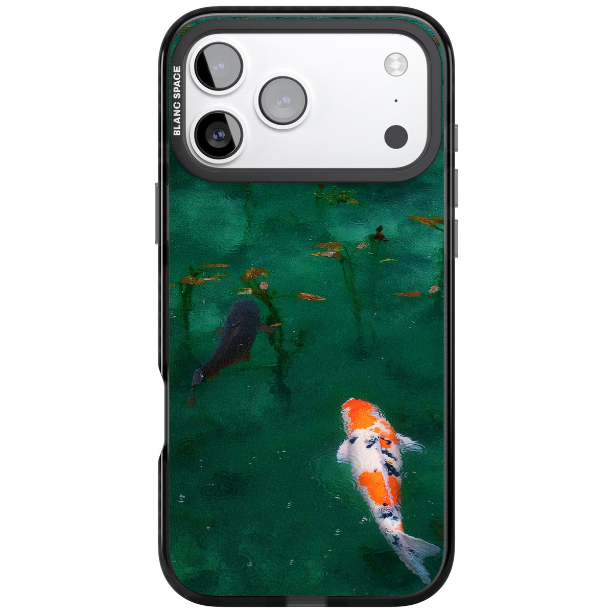 Koi Fish iPhone 17 Pro Max Impact Black Phone Case front