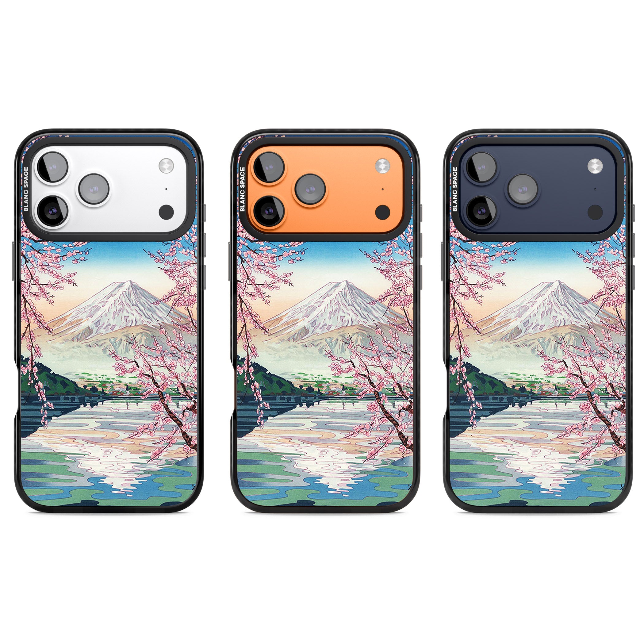 Mt Fuji From Lake Kawaguchi iPhone 17 Pro Impact Black Phone Case APT Impact Protection