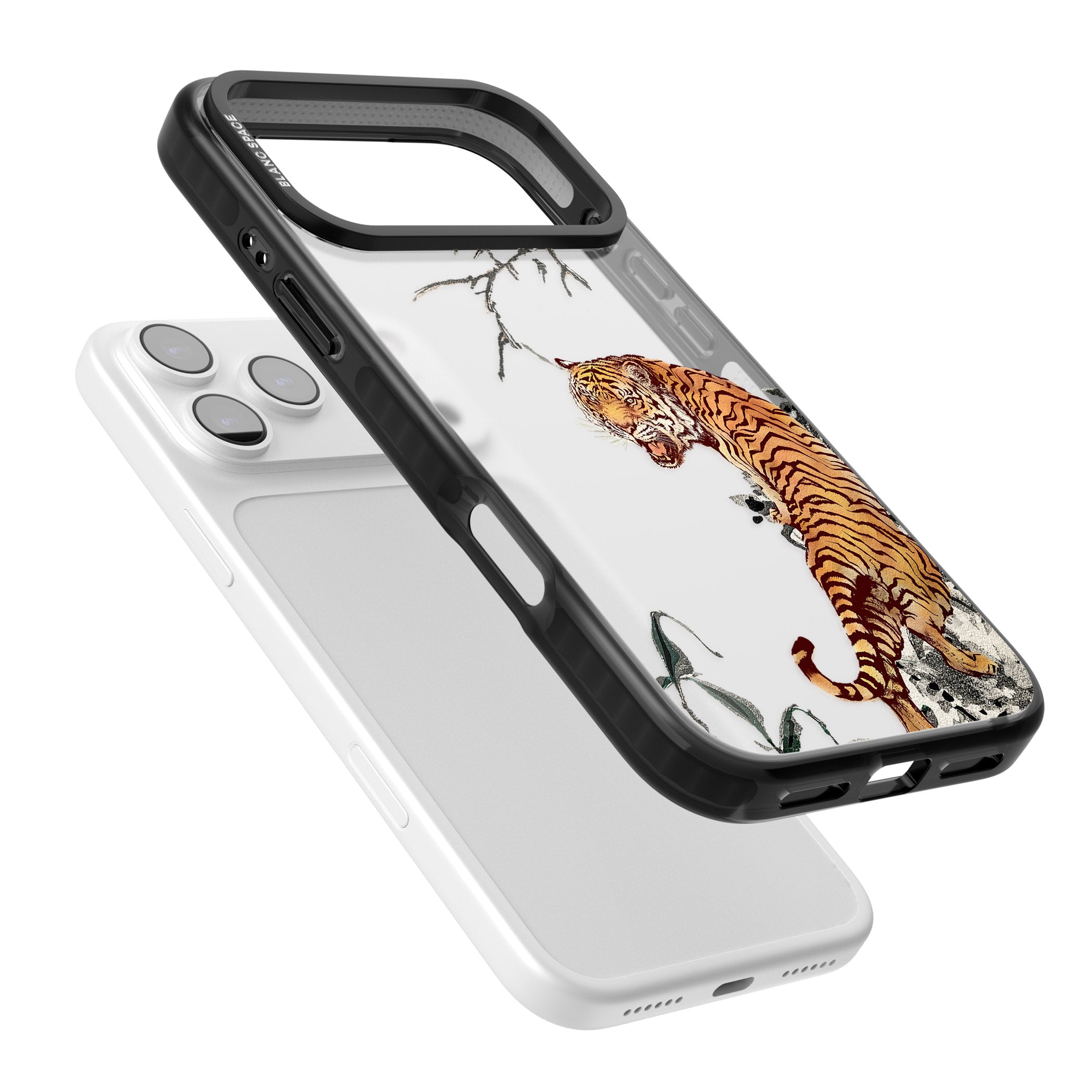 Roaring Tiger iPhone 17 Pro Impact Black Phone Case Colours