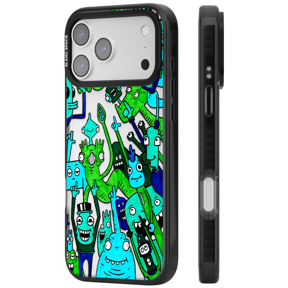 Don't Point iPhone 17 Pro Max Impact Black Phone Case side