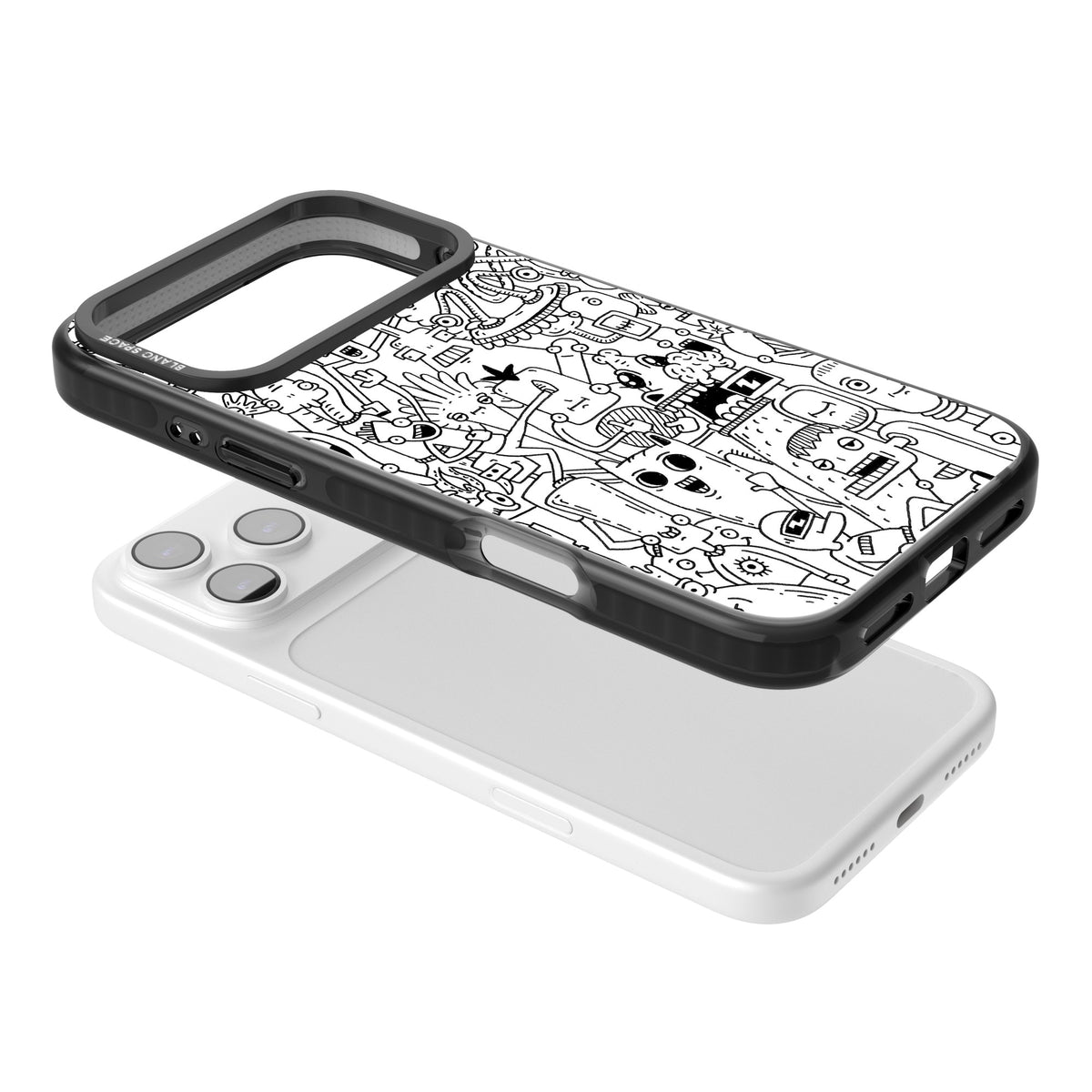 Stack Original iPhone 17 Pro Max Impact Black Phone Case angled