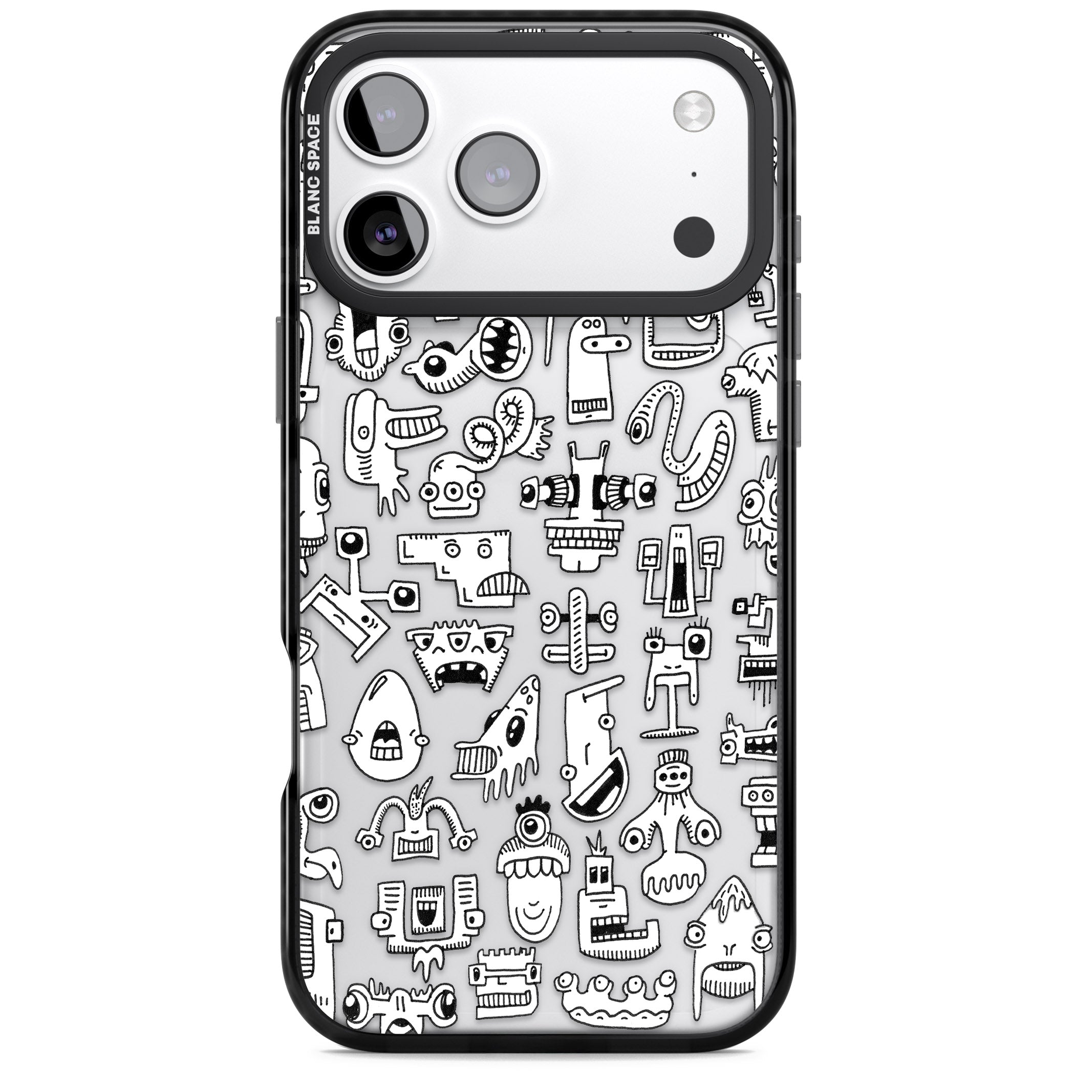 Weird Friends iPhone 17 Pro Impact Black Phone Case