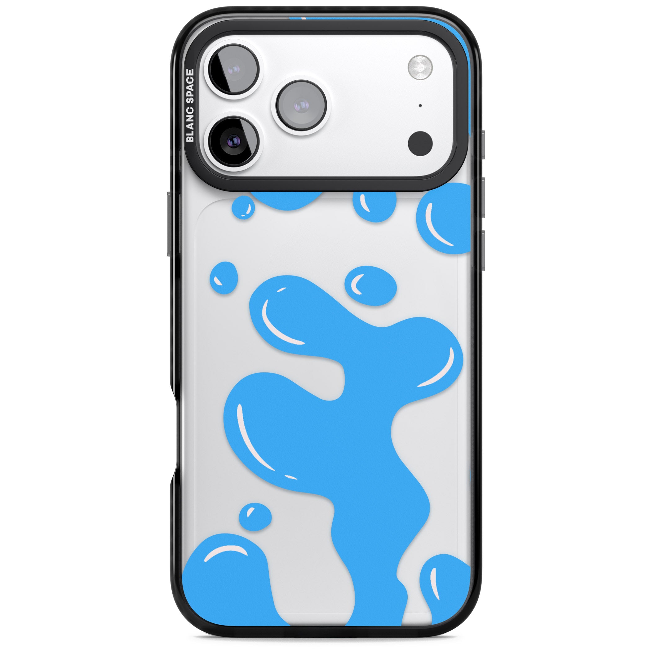 Blue Lava Lamp iPhone 17 Pro Impact Black Phone Case