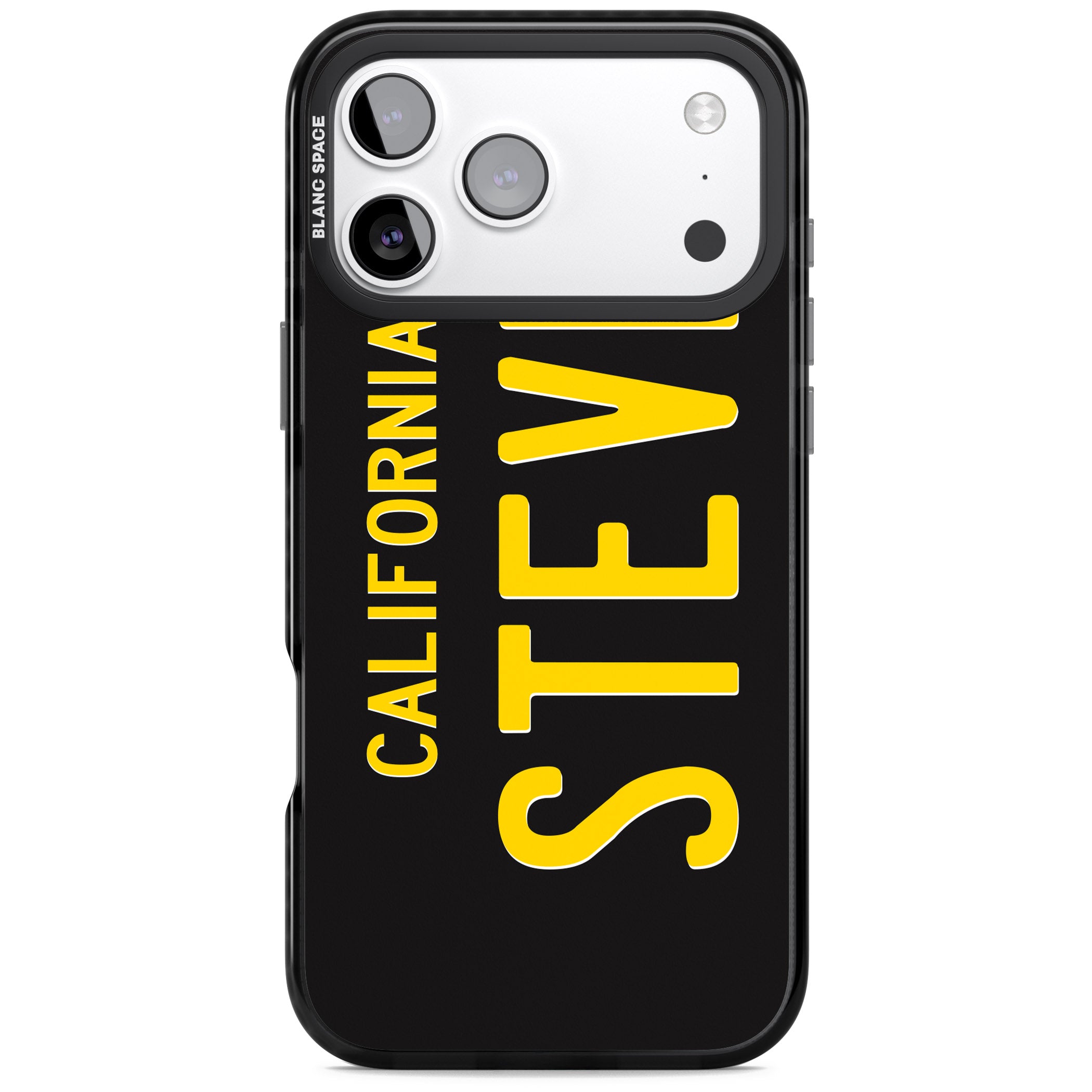 Personalised Vintage California License Plate iPhone 17 Pro Impact Black Phone Case