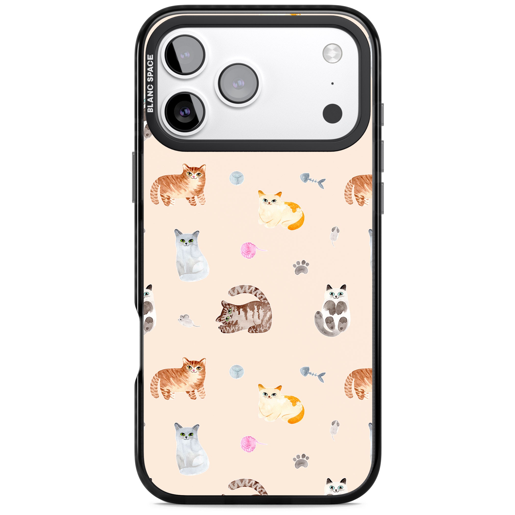 Cat Playground iPhone 17 Pro Impact Black Phone Case