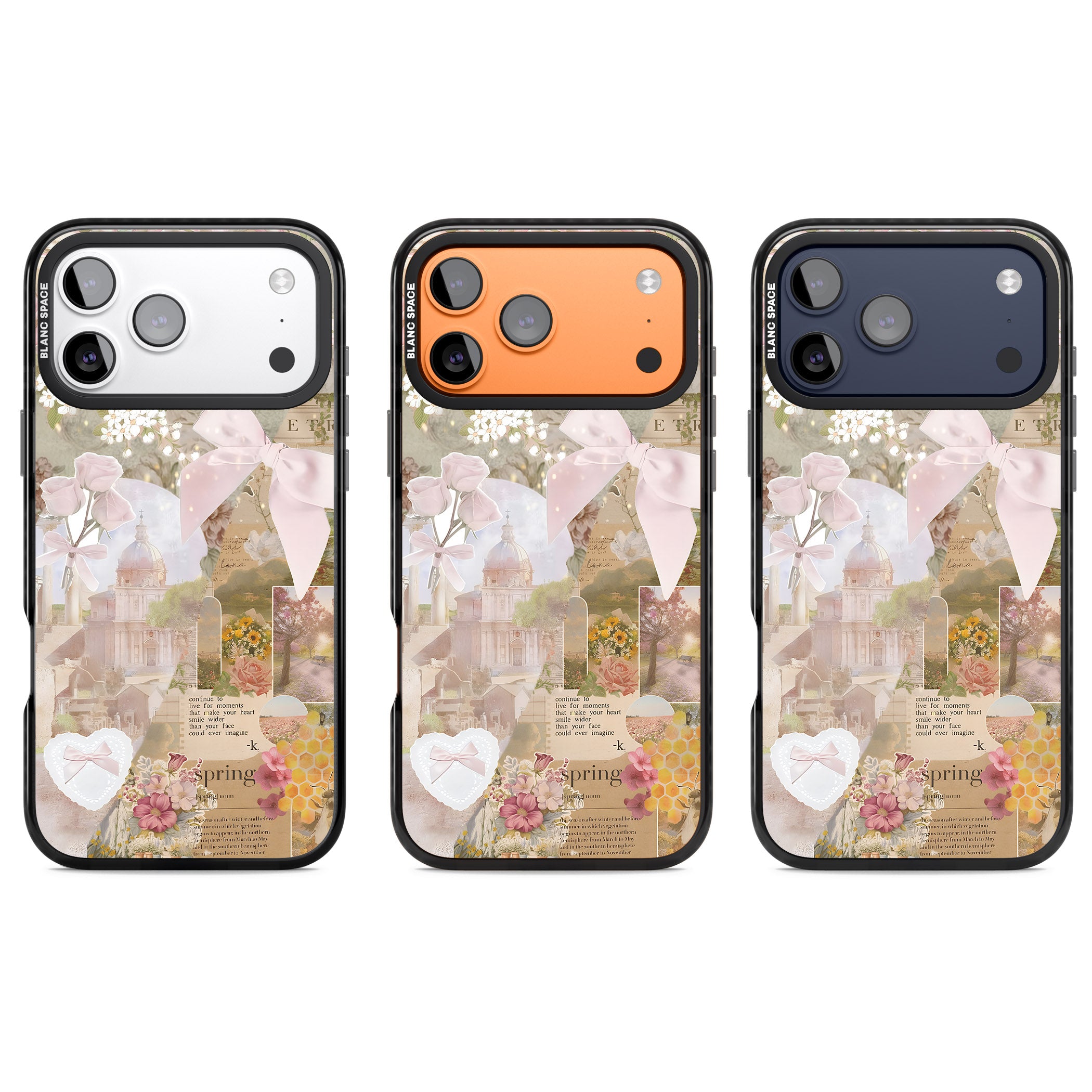 Coquette Collage iPhone 17 Pro Impact Pro Black Phone Case APT Impact Protection