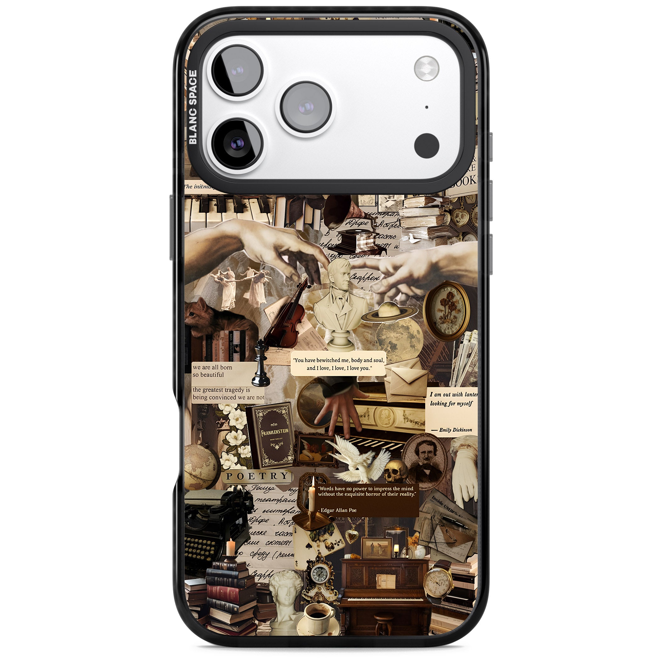 Antique Collage iPhone 17 Pro Impact Pro Black Phone Case