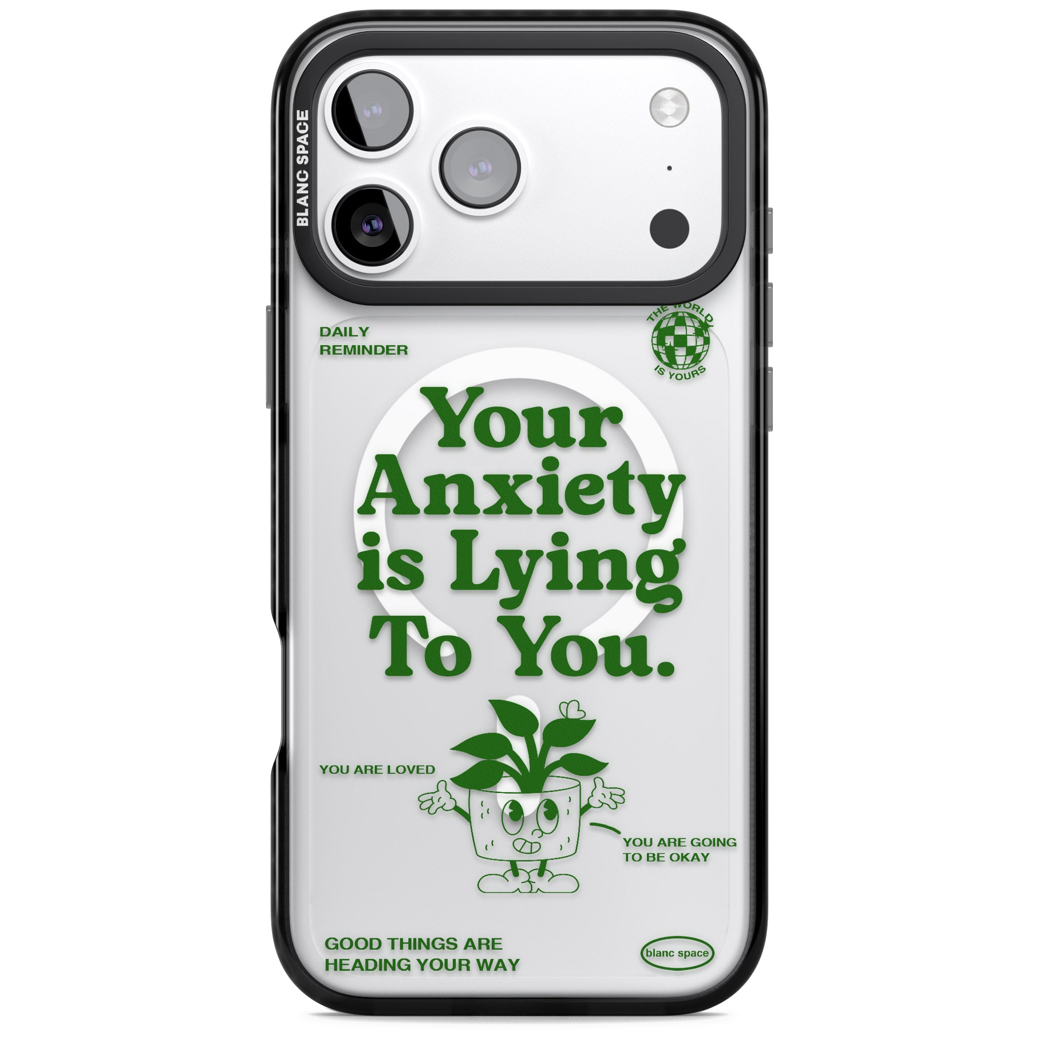 Your Anxiety Is Lying To You iPhone 17 Pro Impact Pro Black Phone Case