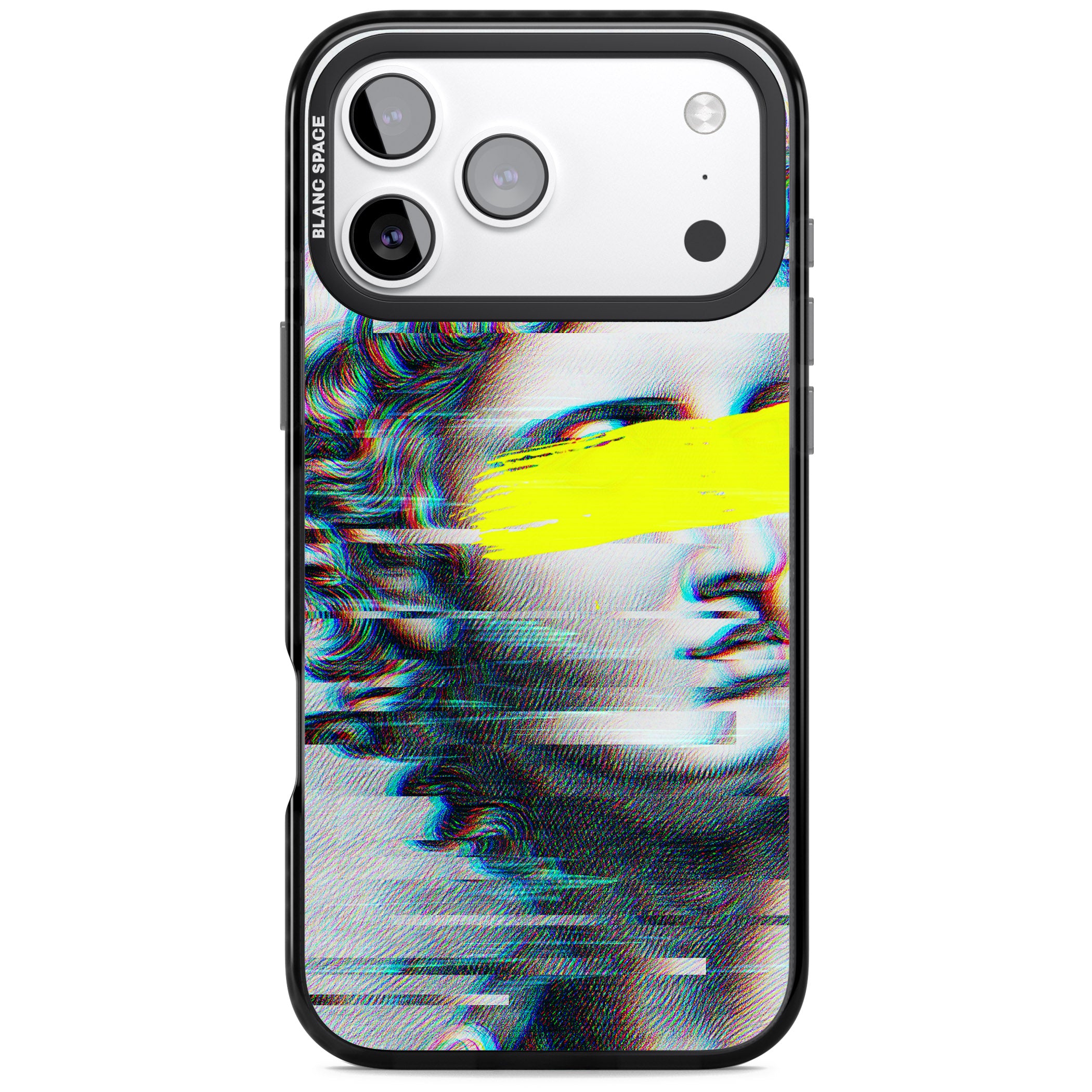 Glitched Fragment iPhone 17 Pro Impact Pro Black Phone Case