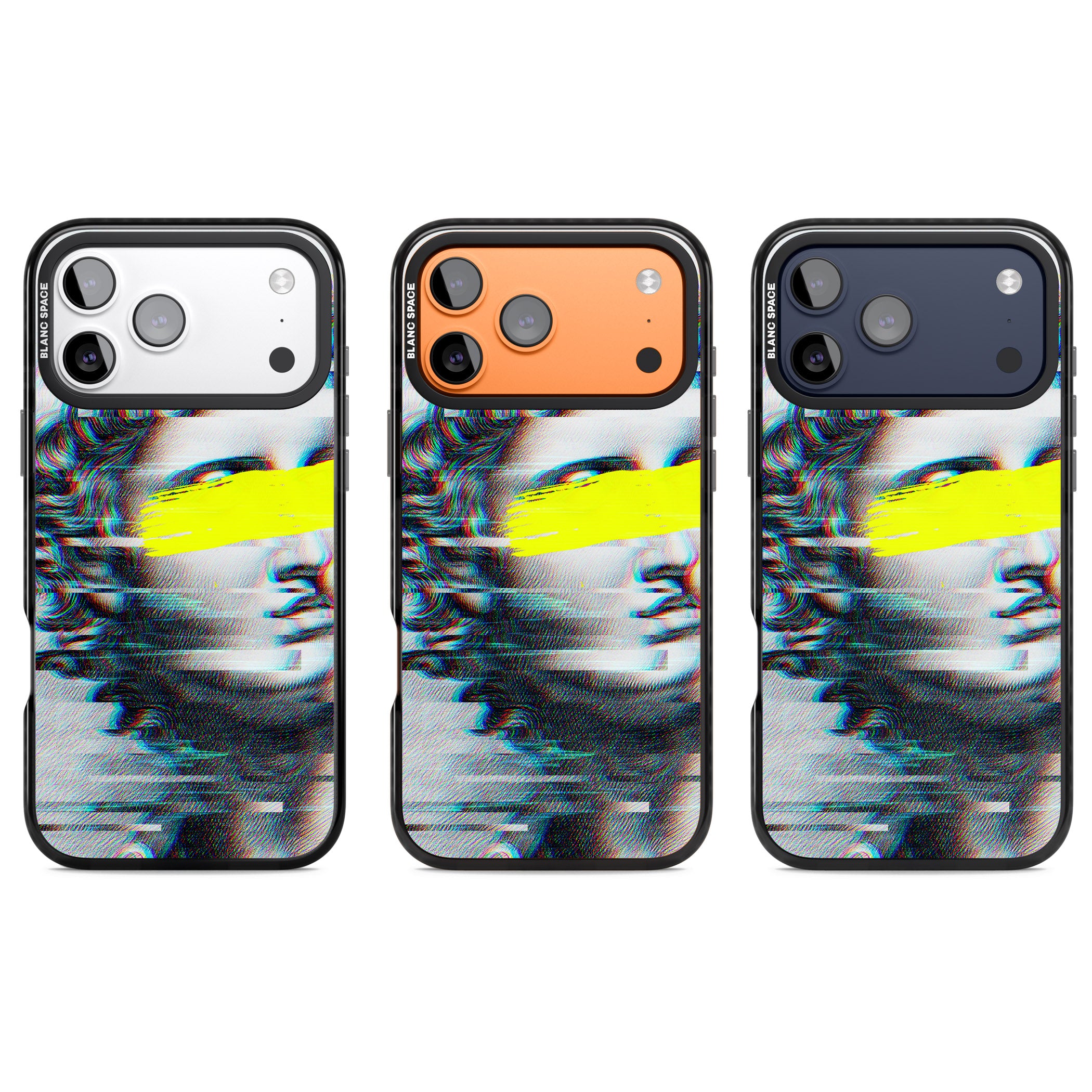 Glitched Fragment iPhone 17 Pro Impact Pro Black Phone Case APT Impact Protection