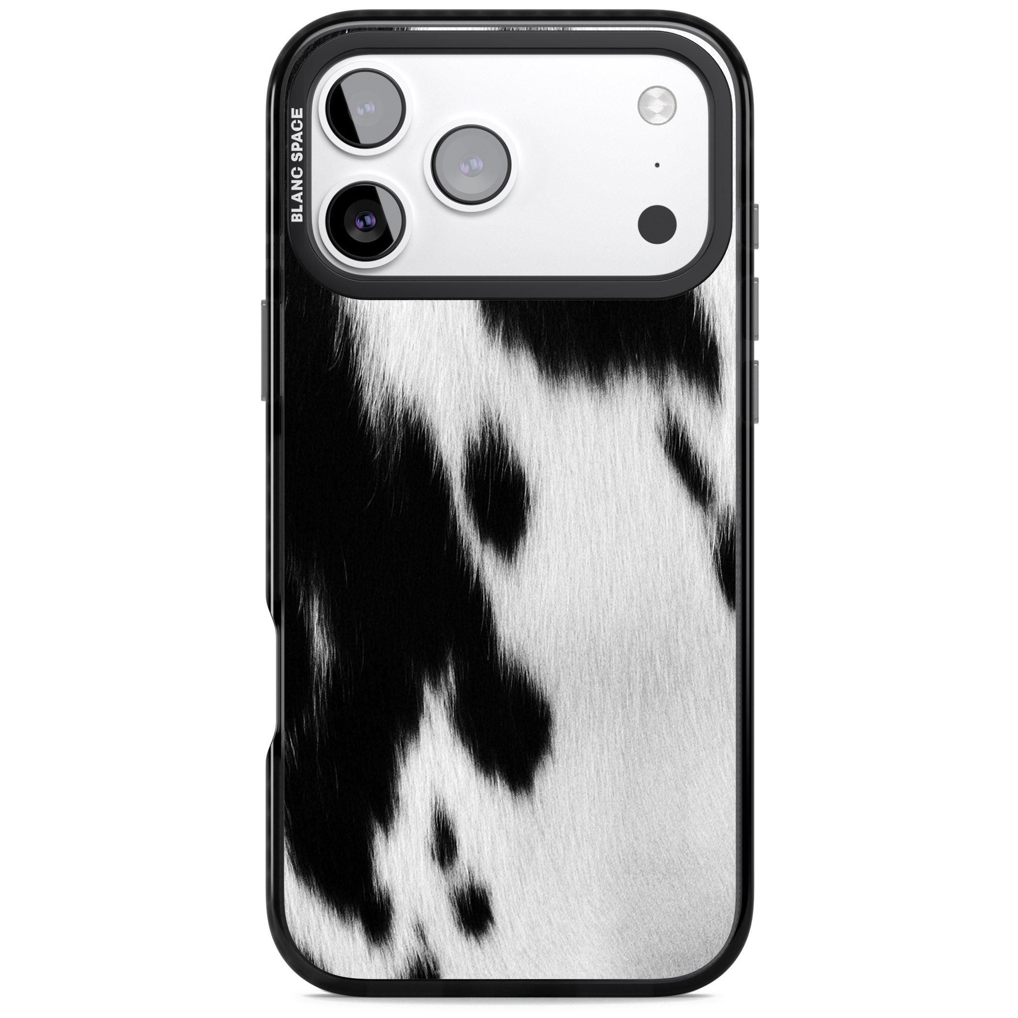 Designer Fashion Cowhide iPhone 17 Pro Impact Pro Black Phone Case