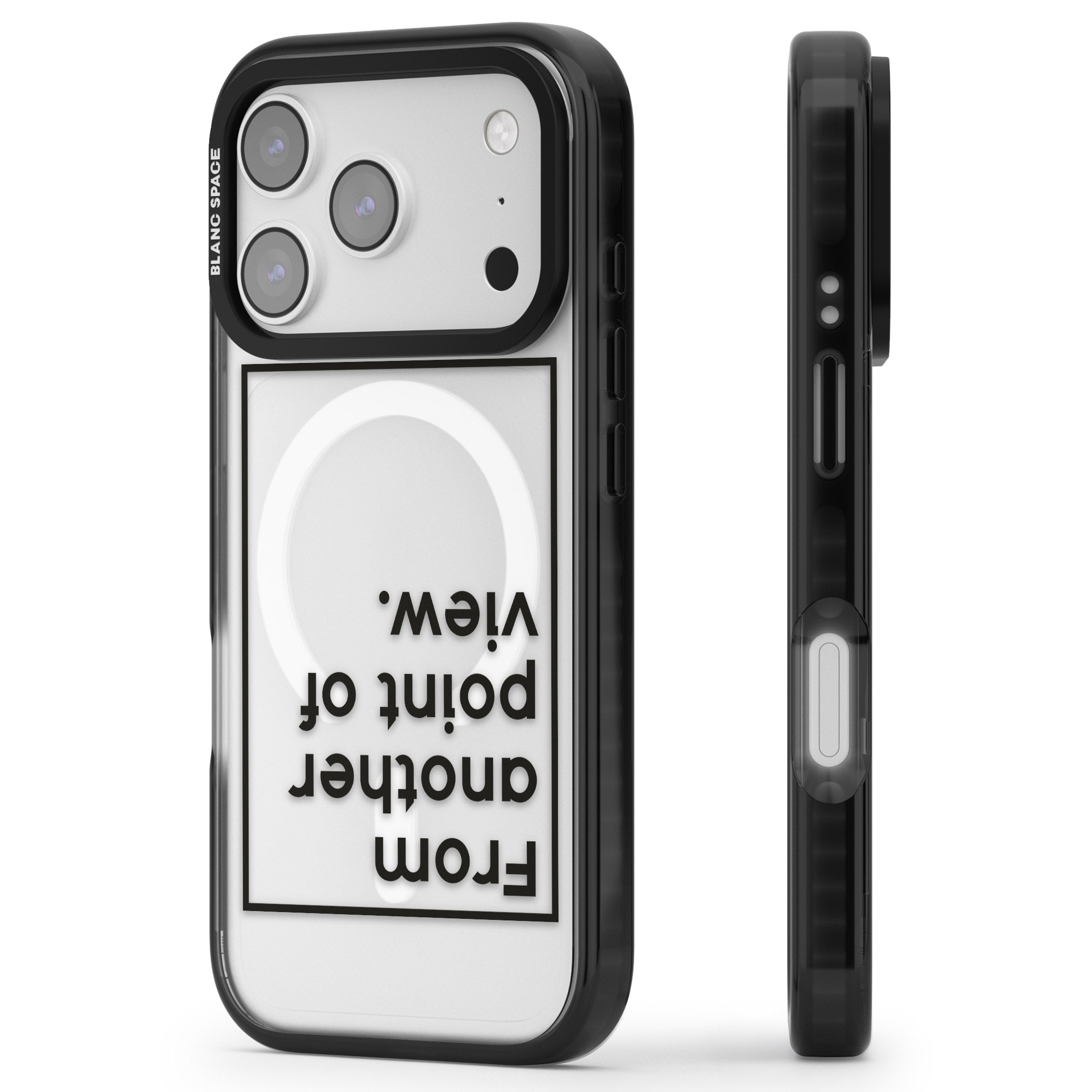 Another Point Of View iPhone 17 Pro Impact Pro Black Phone Case Side Profile