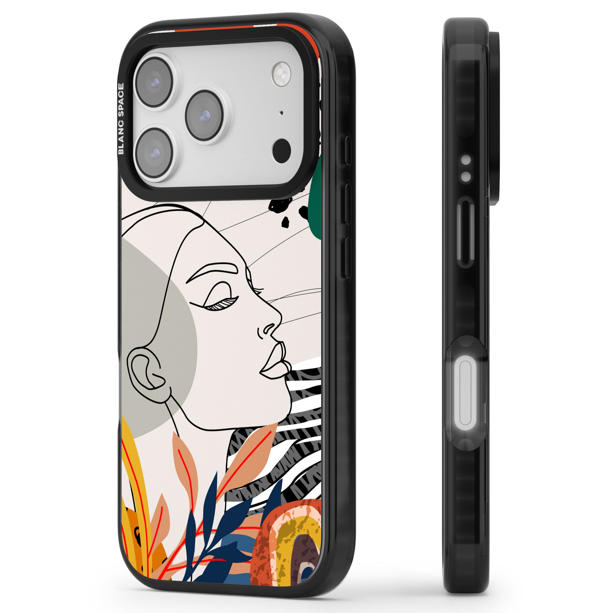 Girl Gone Wild iPhone 17 Pro Impact Pro Black Phone Case Side Profile