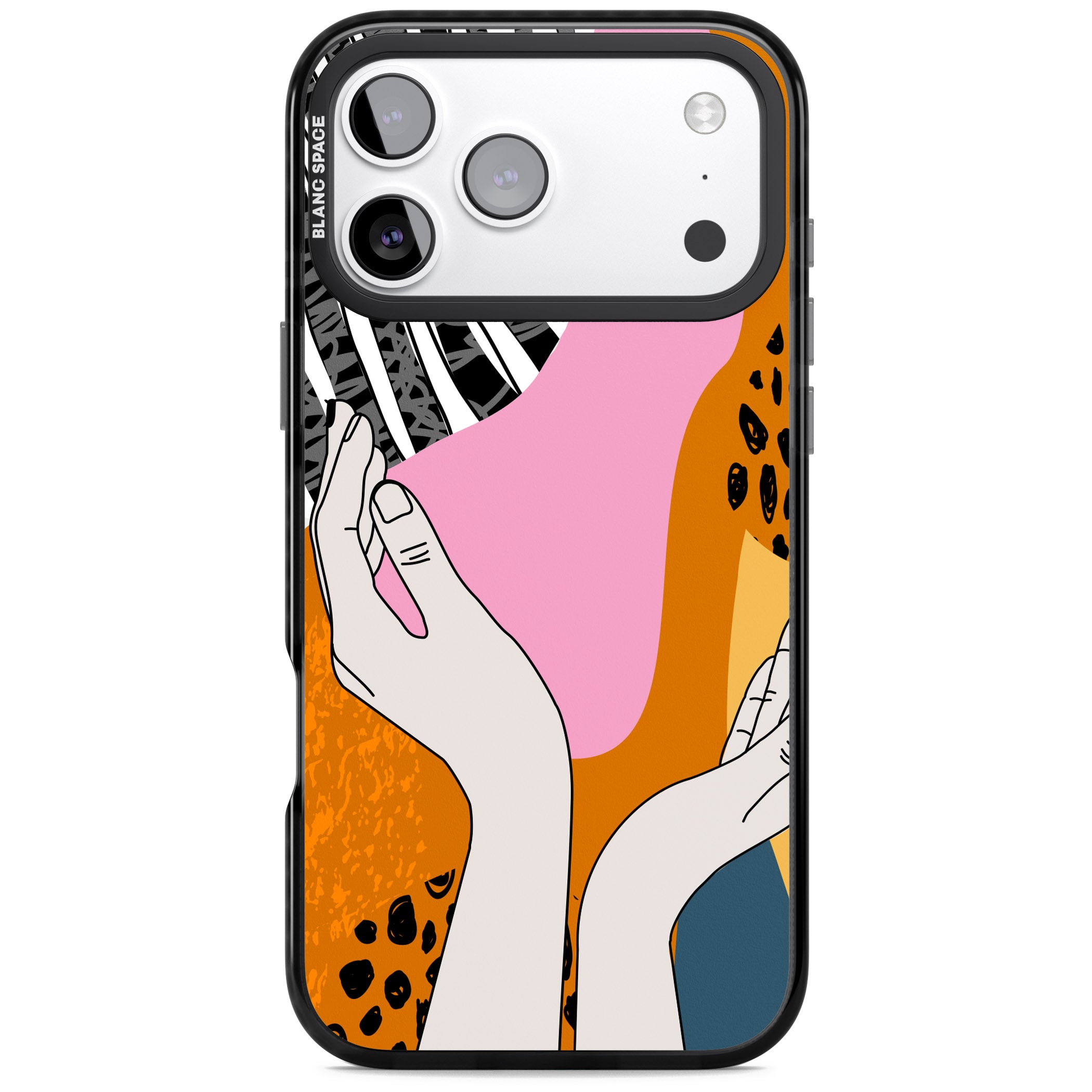 Abstract Vibes iPhone 17 Pro Impact Pro Black Phone Case