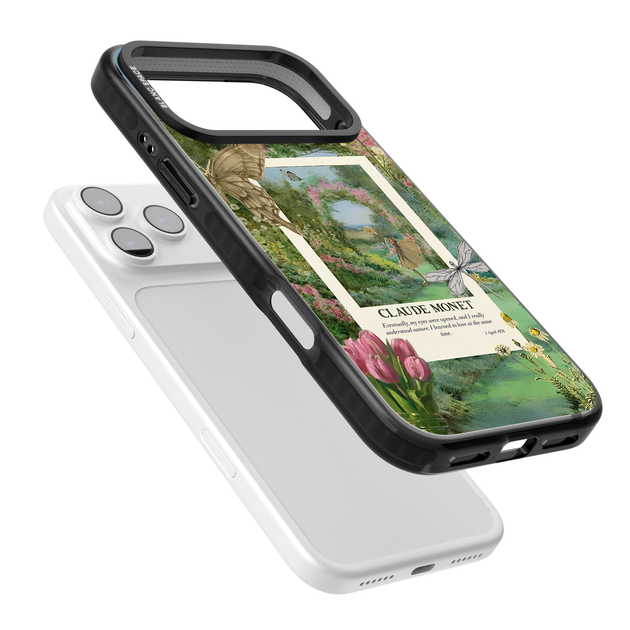 Monet Fairy Garden iPhone 17 Pro Impact Pro Black Phone Case Colours