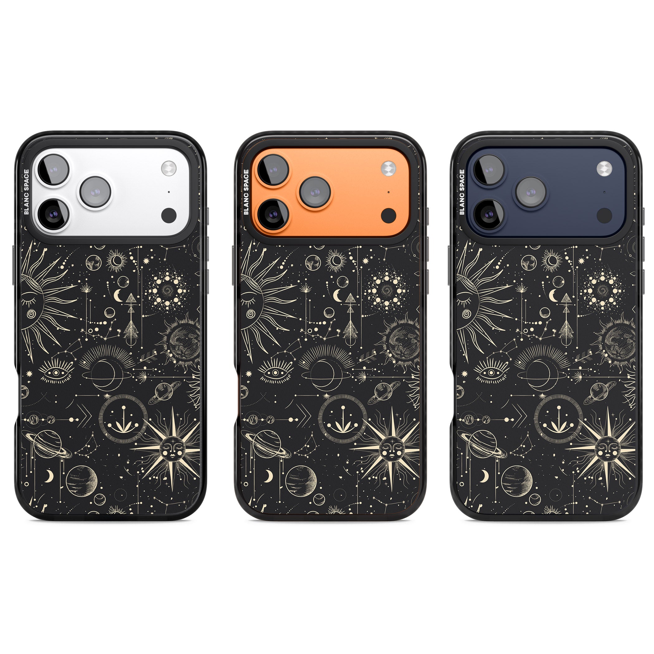 Cosmic Suns And Planets iPhone 17 Pro Impact Pro Black Phone Case APT Impact Protection