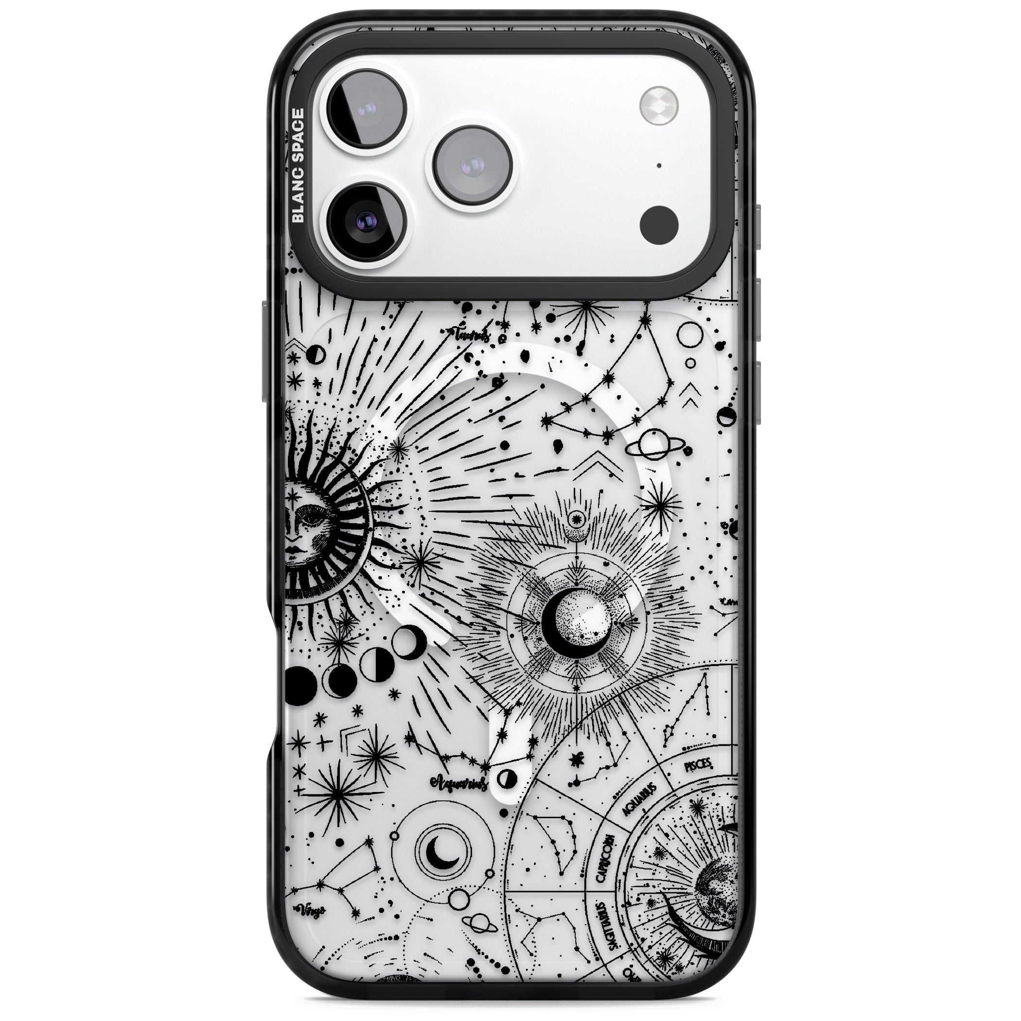 Celestial Chart iPhone 17 Pro Impact Pro Black Phone Case
