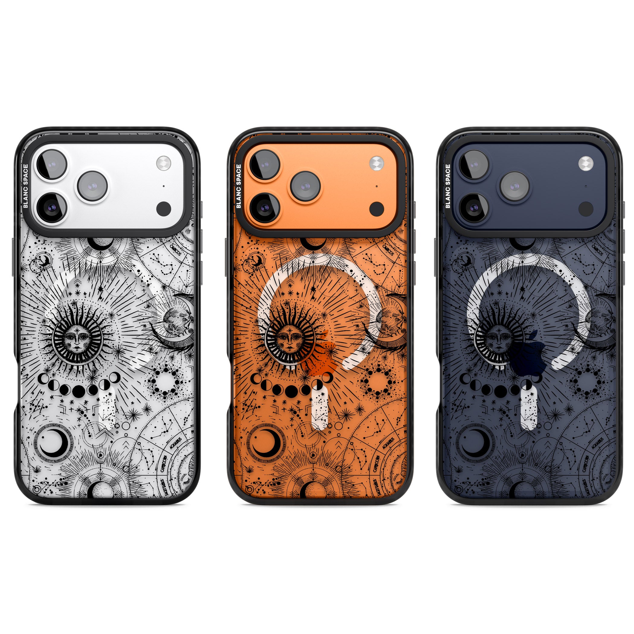 Suns & Zodiac Solar Chart iPhone 17 Pro Impact Pro Black Phone Case APT Impact Protection