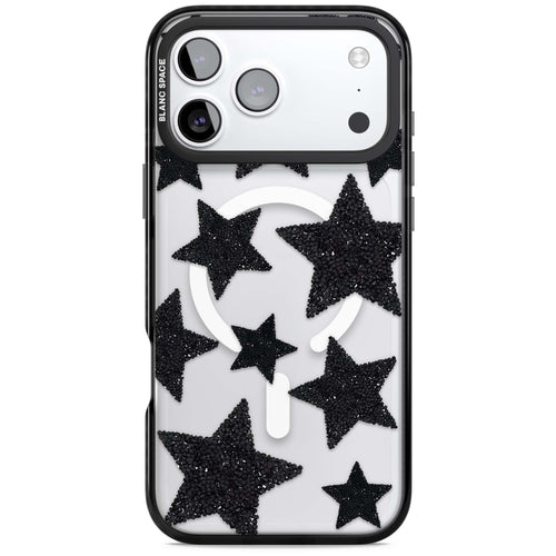 Beaded Black Stars