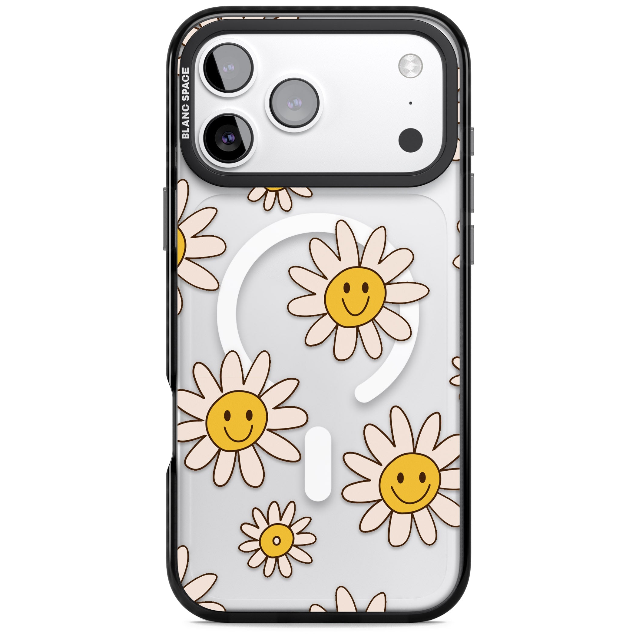 Daisy Faces iPhone 17 Pro Impact Pro Black Phone Case