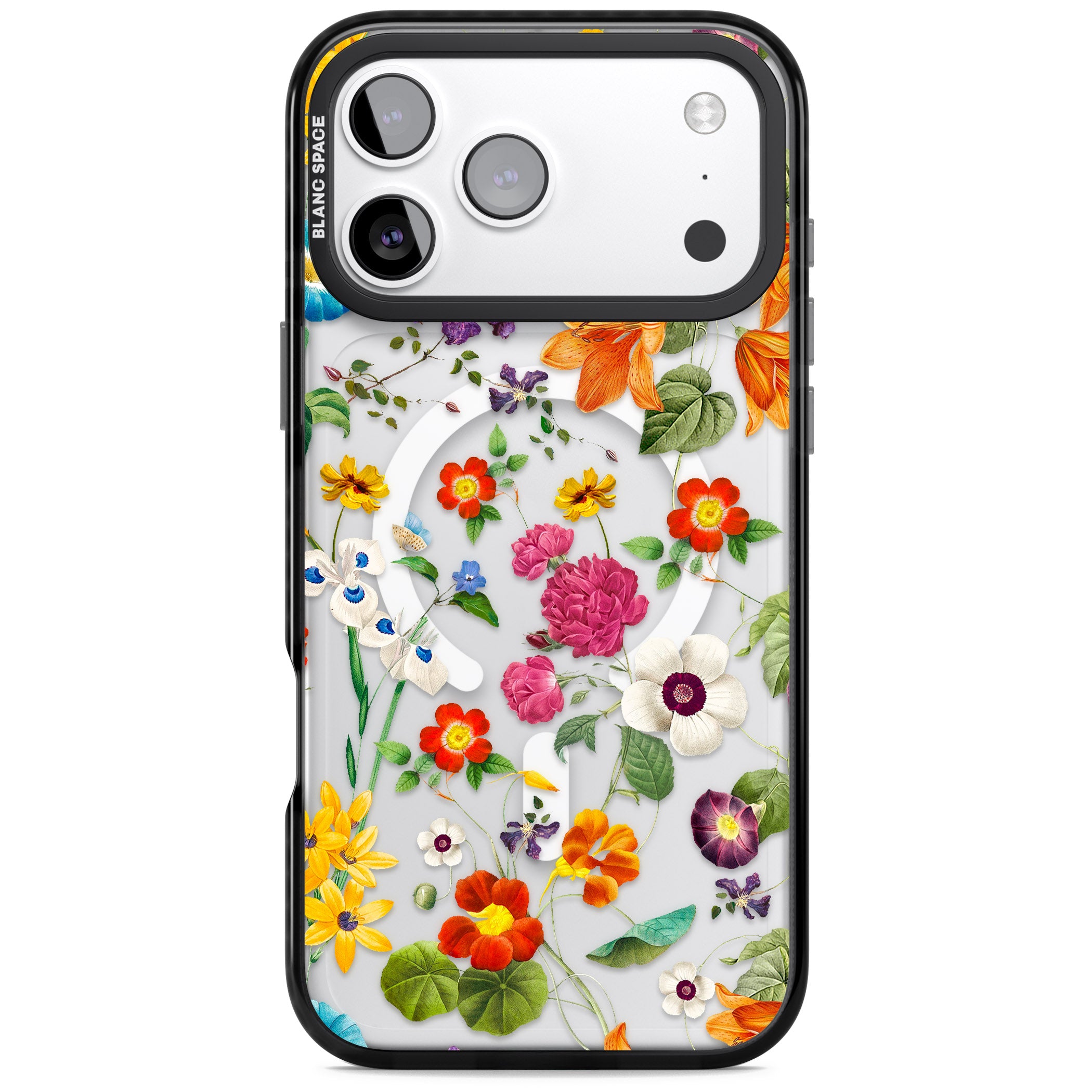 Whimsical Wildflowers iPhone 17 Pro Impact Pro Black Phone Case