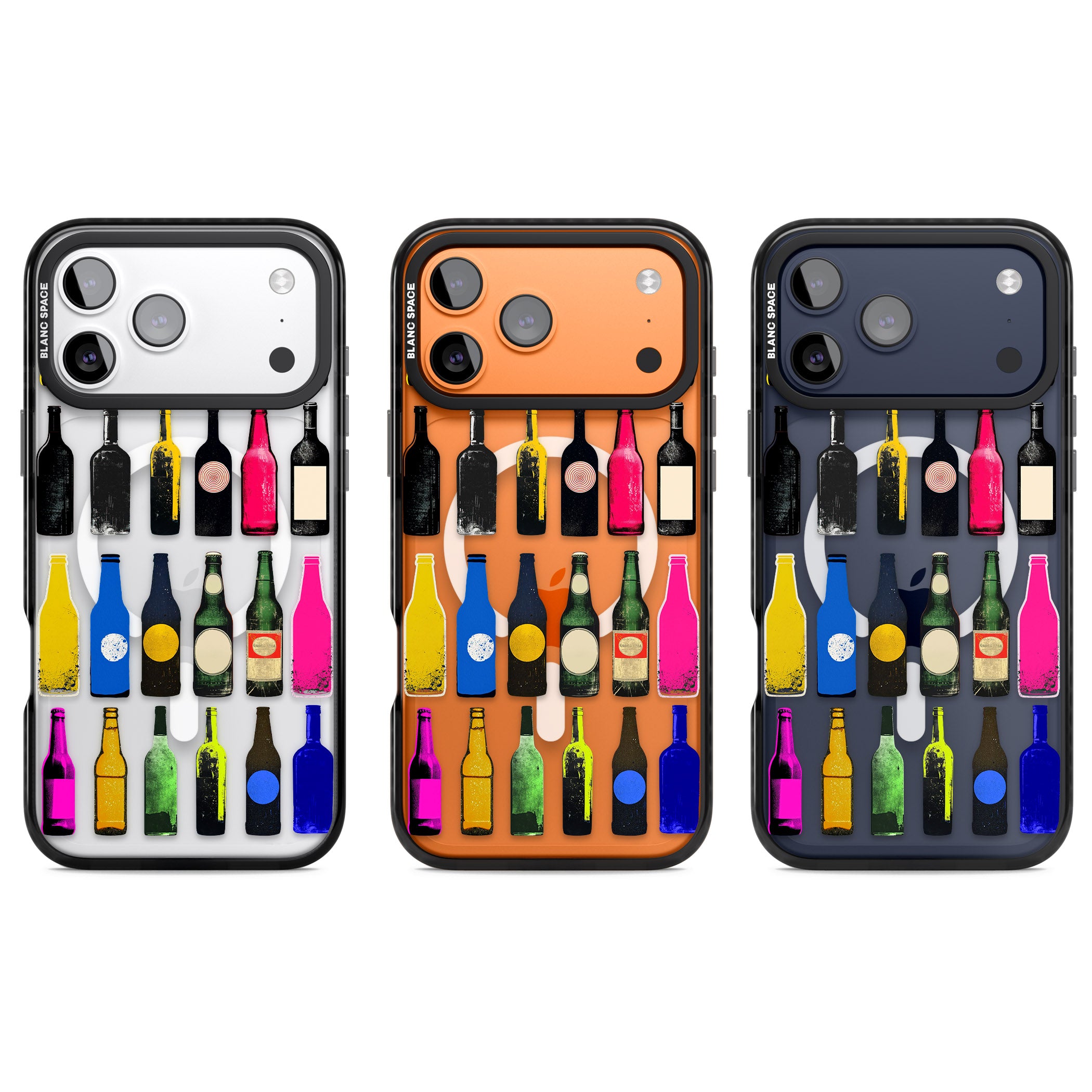 Glass Bottles iPhone 17 Pro Impact Pro Black Phone Case APT Impact Protection