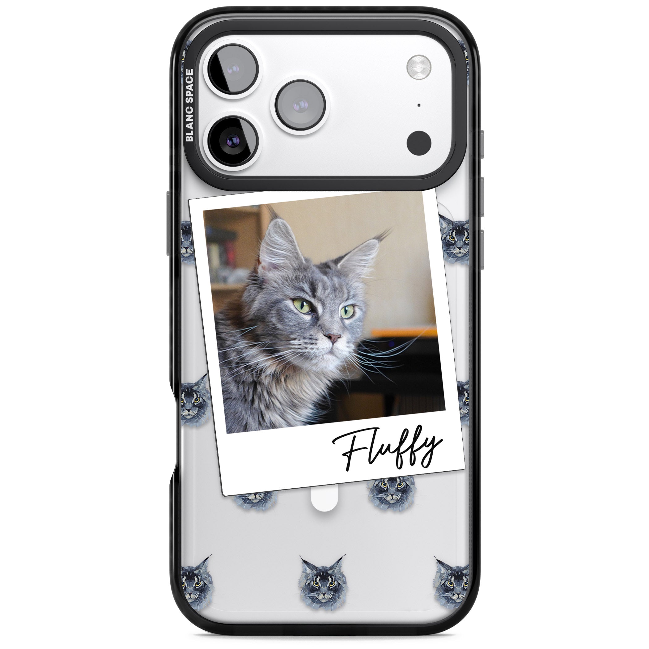 Personalised Maine Coon Photo iPhone 17 Pro Impact Pro Black Phone Case