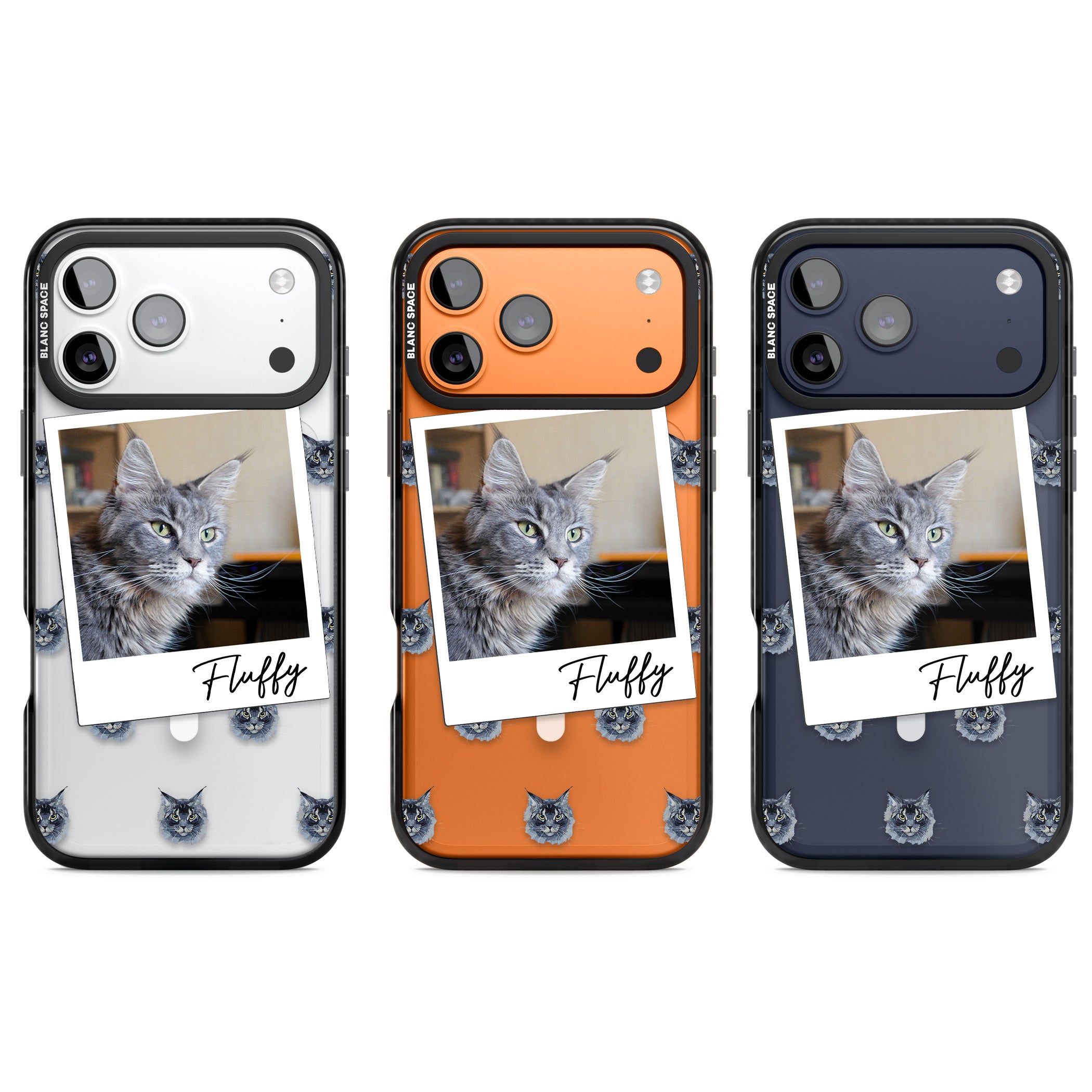 Personalised Maine Coon Photo iPhone 17 Pro Impact Pro Black Phone Case APT Impact Protection