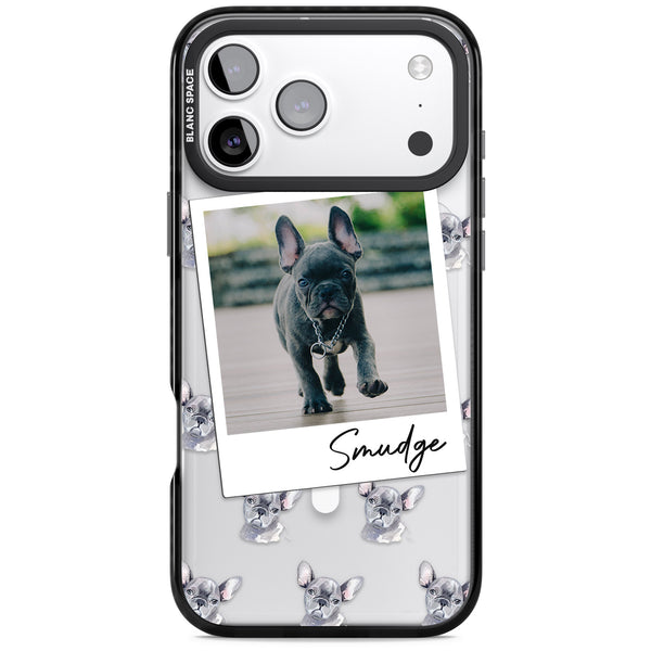 Personalised Grey French Bulldog Instant Camera Photo