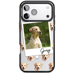 Personalised Tan Black Labrador Instant Camera Photo