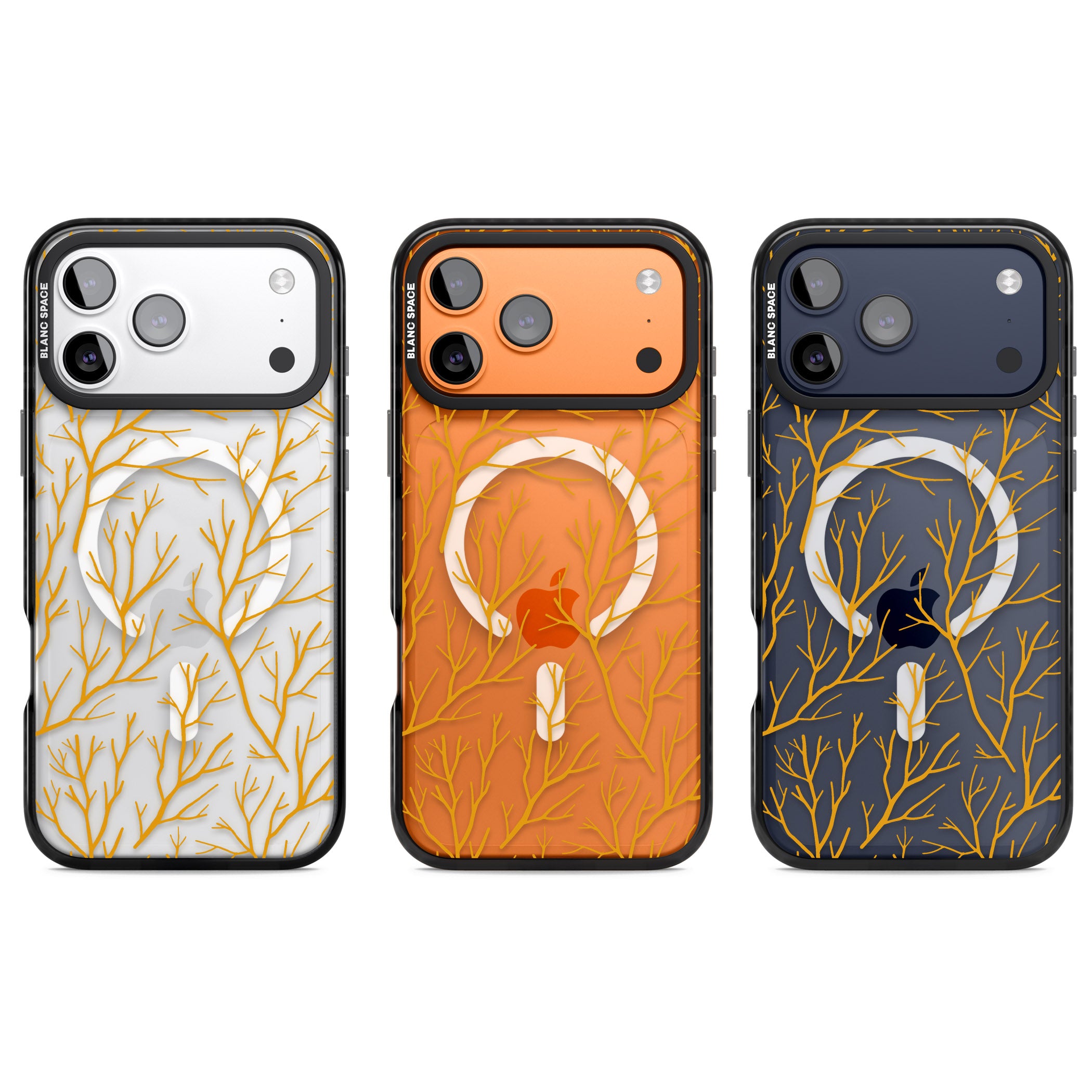 Personalised Bramble Branches iPhone 17 Pro Impact Pro Black Phone Case APT Impact Protection