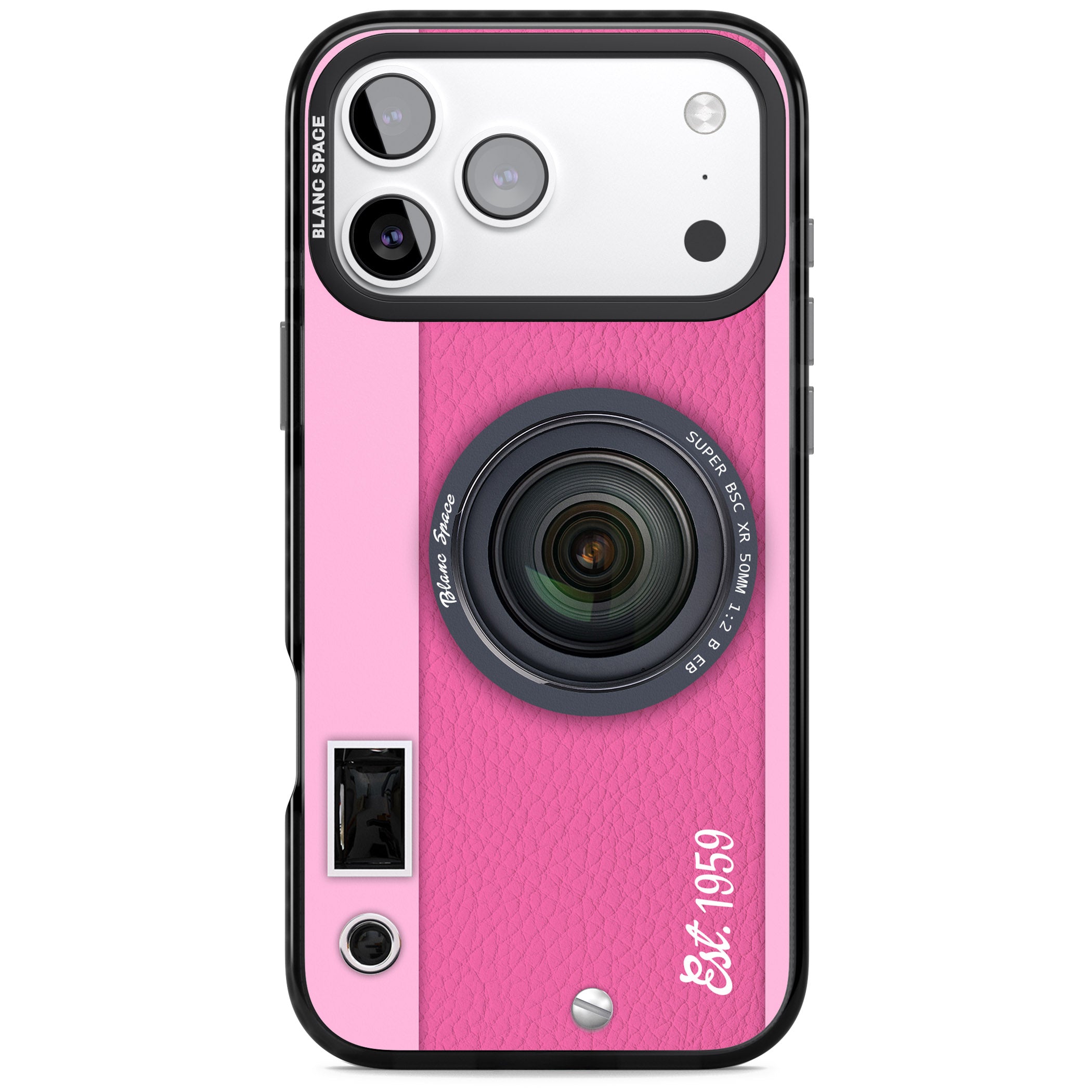 Personalised Pink Dream Camera iPhone 17 Pro Impact Pro Black Phone Case