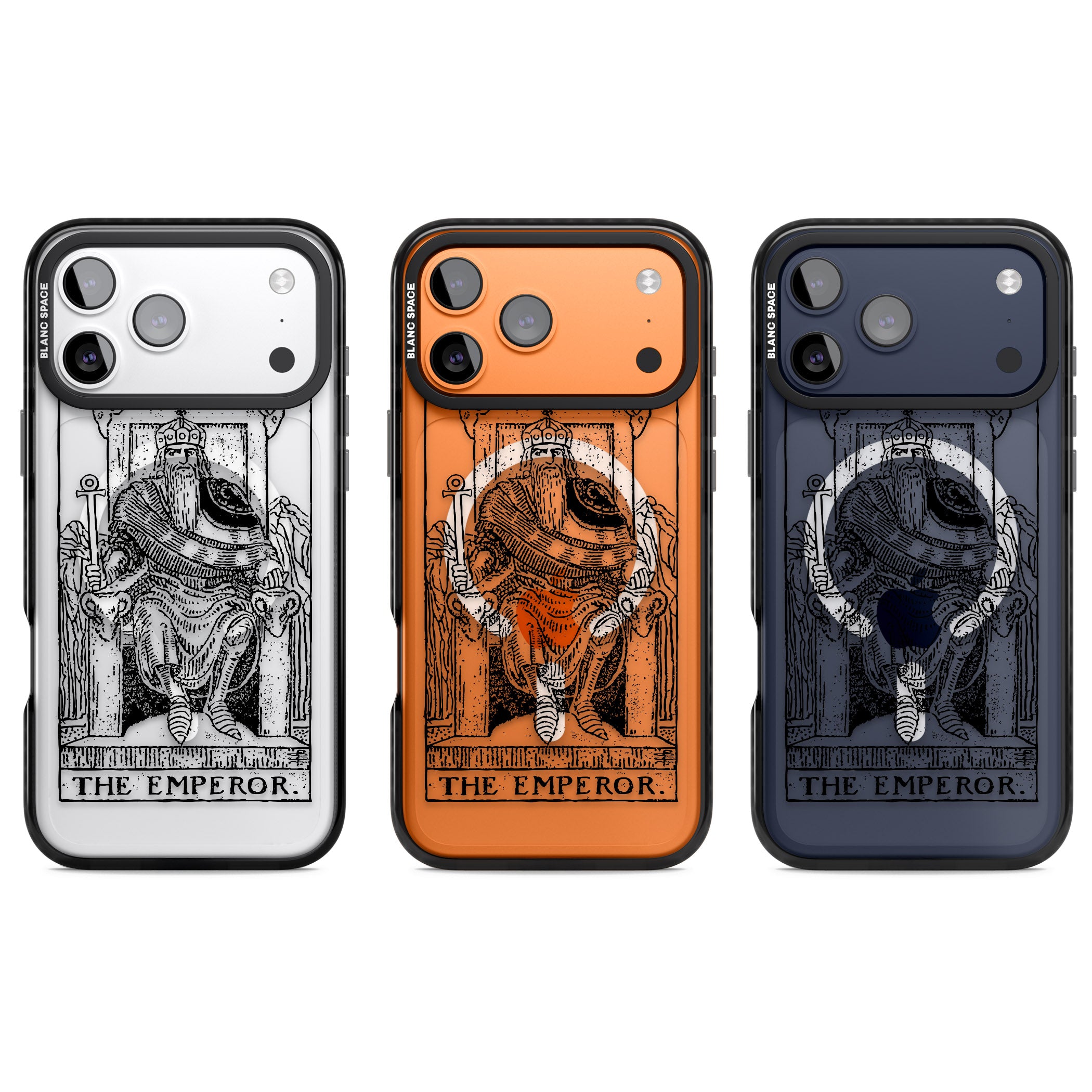 Personalised The Emperor Tarot iPhone 17 Pro Impact Pro Black Phone Case APT Impact Protection
